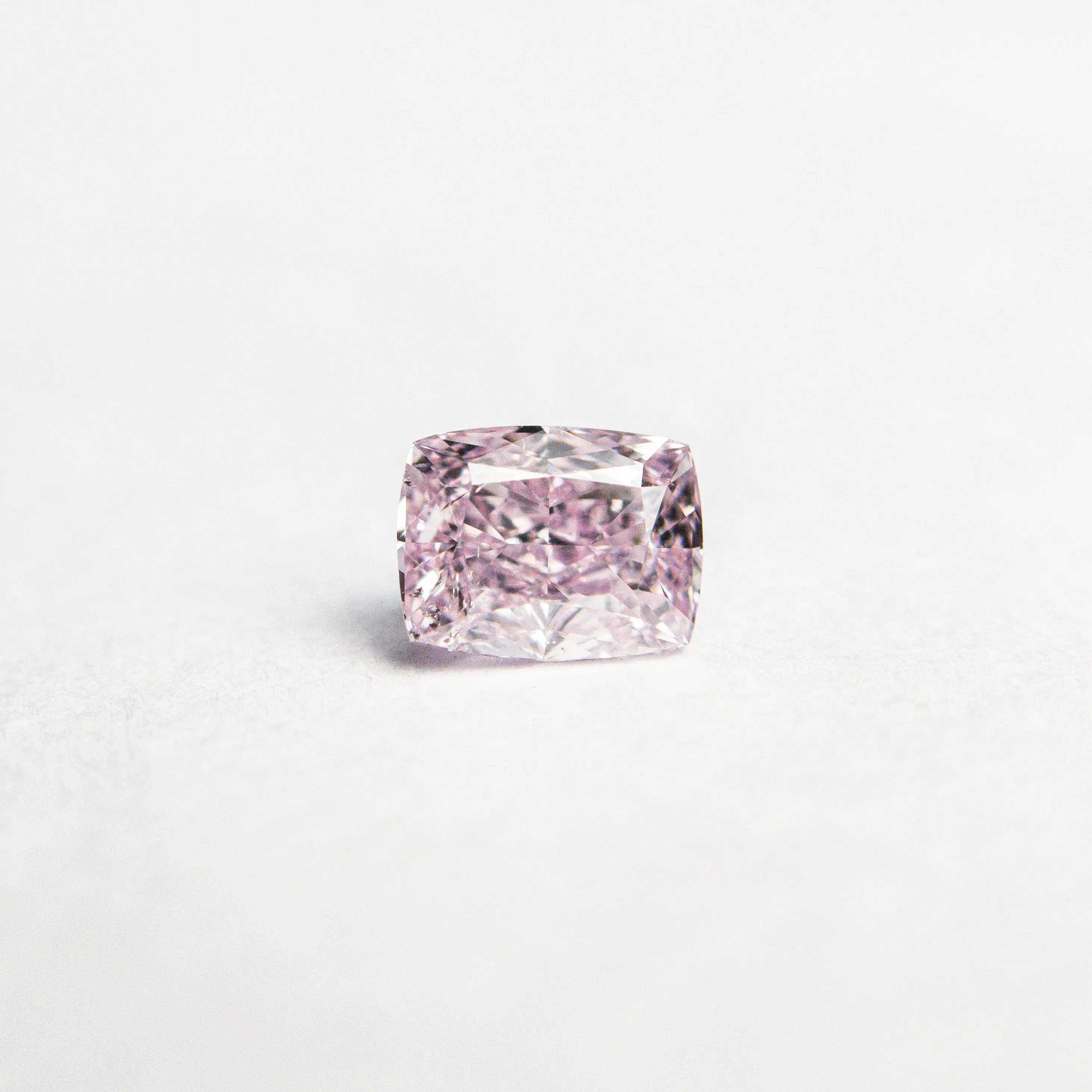 0.30ct 4.43x3.39x2.27mm GIA SI2 Fancy Intense Purple-Pink Cushion Brilliant  24164-01