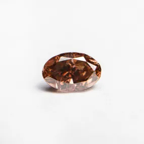 0.80ct 6.64x4.33x3.25mm GIA SI2 Fancy Deep Brownish Orangy Pink Oval Brilliant  24162-01