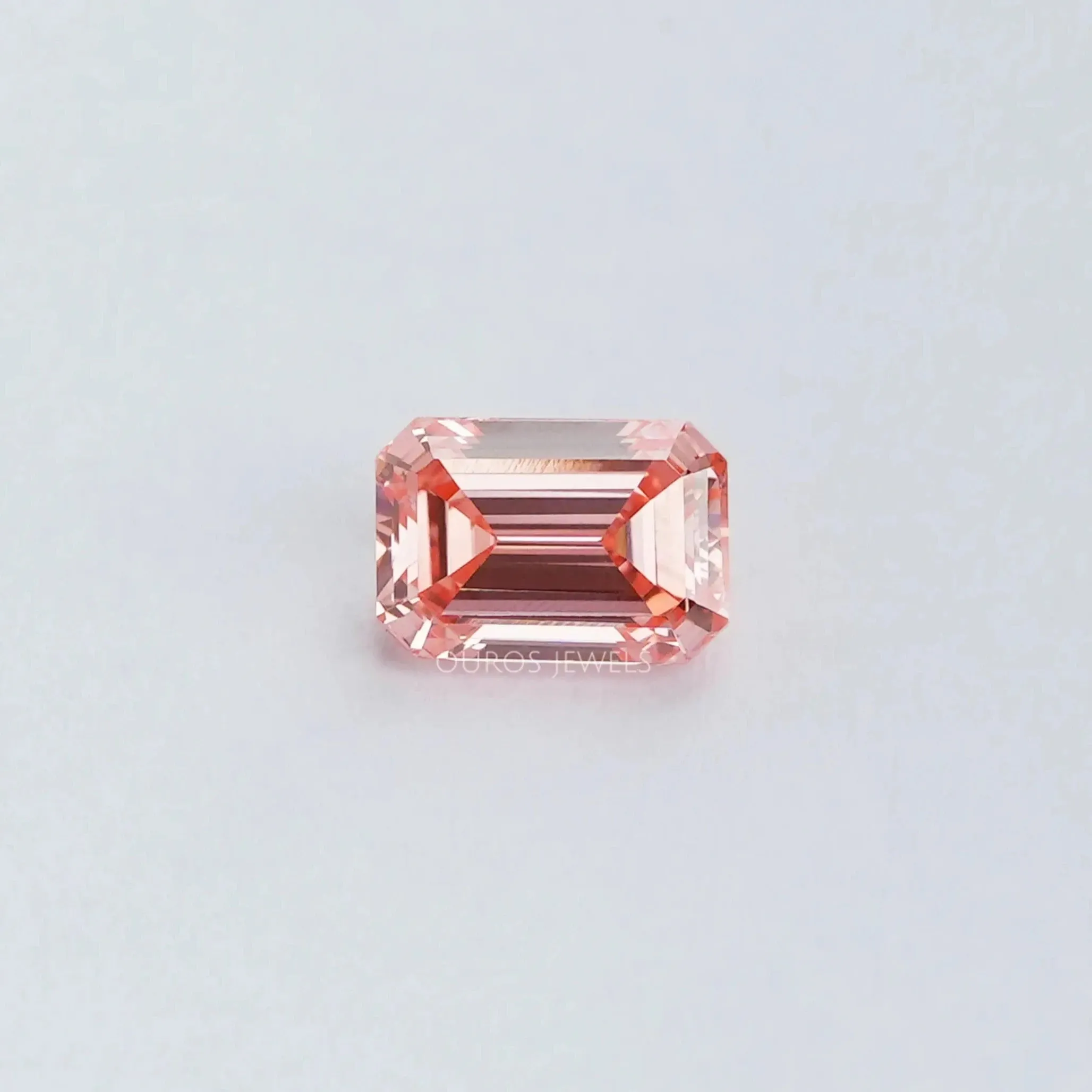 1.05 Carat Pink Emerald Cut Lab Diamond