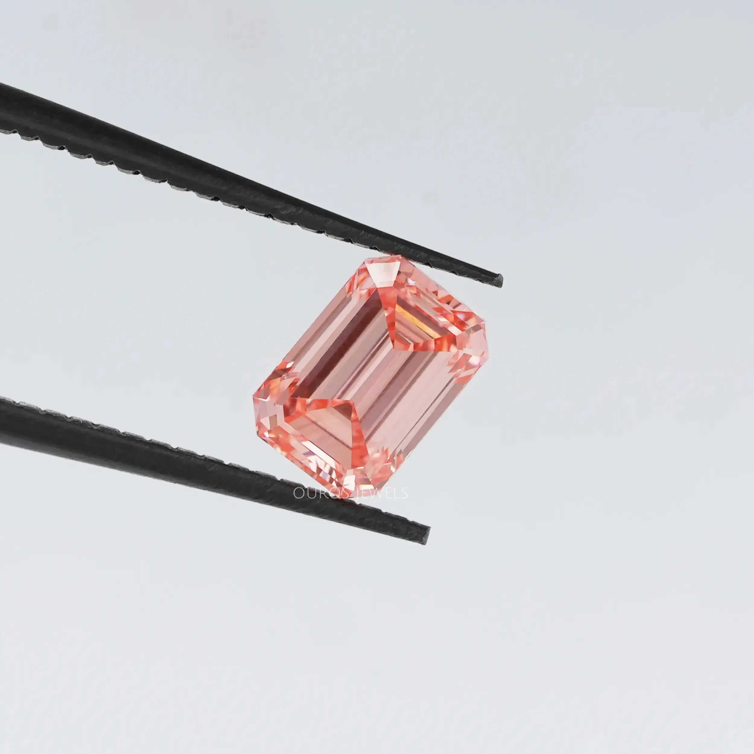 1.05 Carat Pink Emerald Cut Lab Diamond