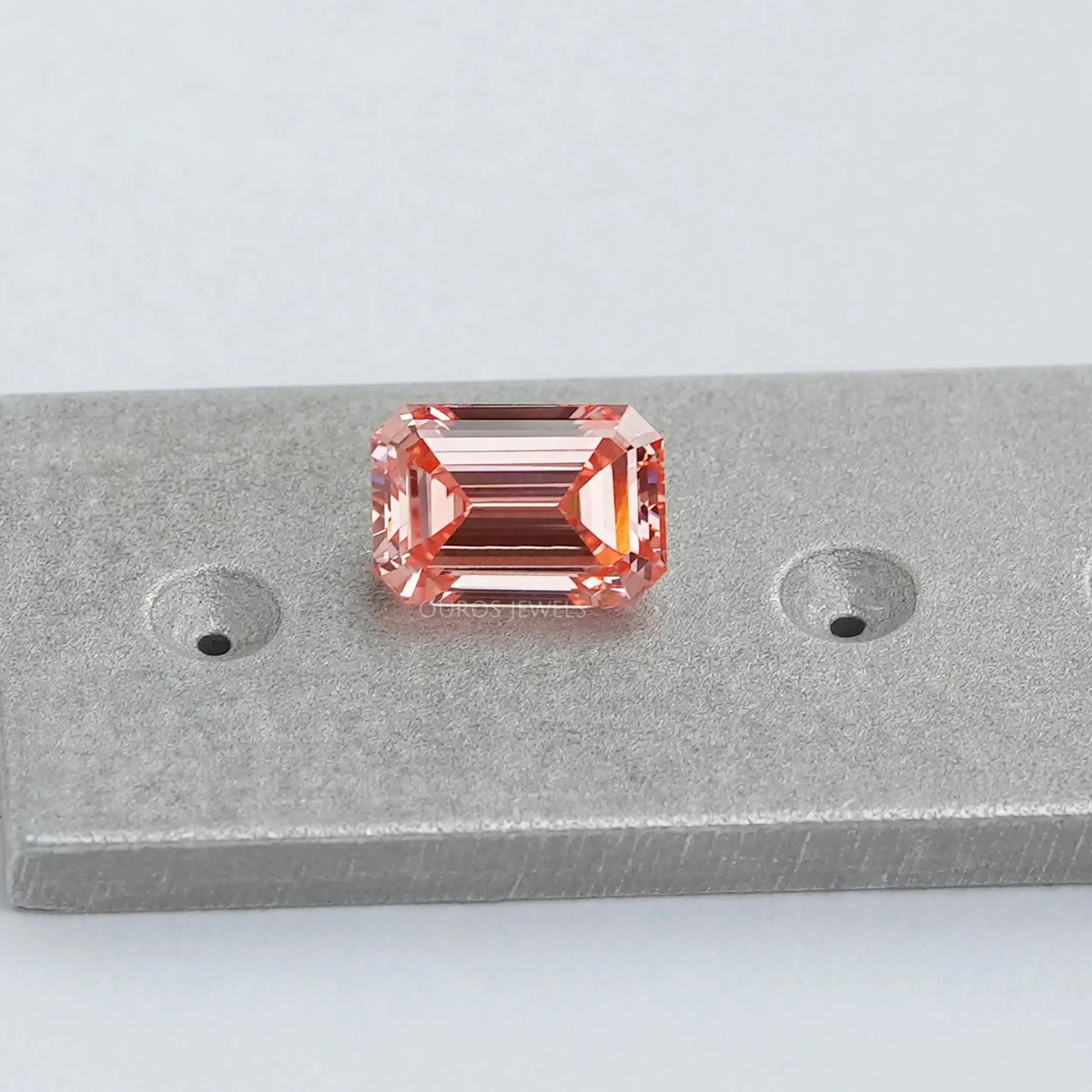 1.05 Carat Pink Emerald Cut Lab Diamond