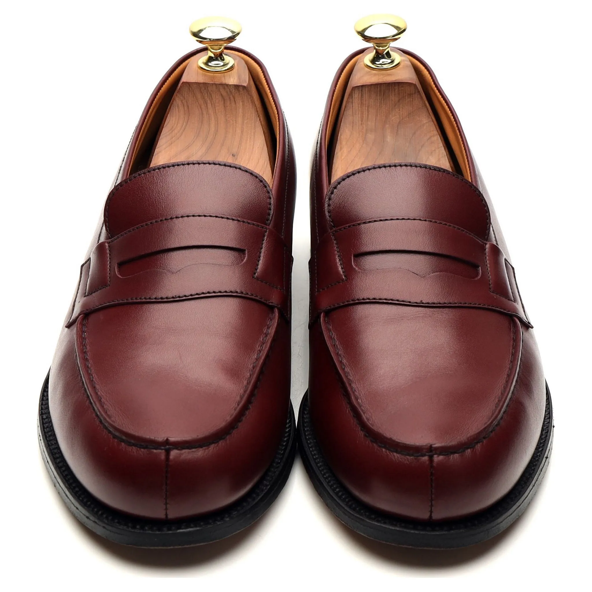 '180 Mocassin' Burgundy Leather Loafers 7.5 D UK 8.5