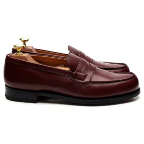 '180 Mocassin' Burgundy Leather Loafers 7.5 D UK 8.5