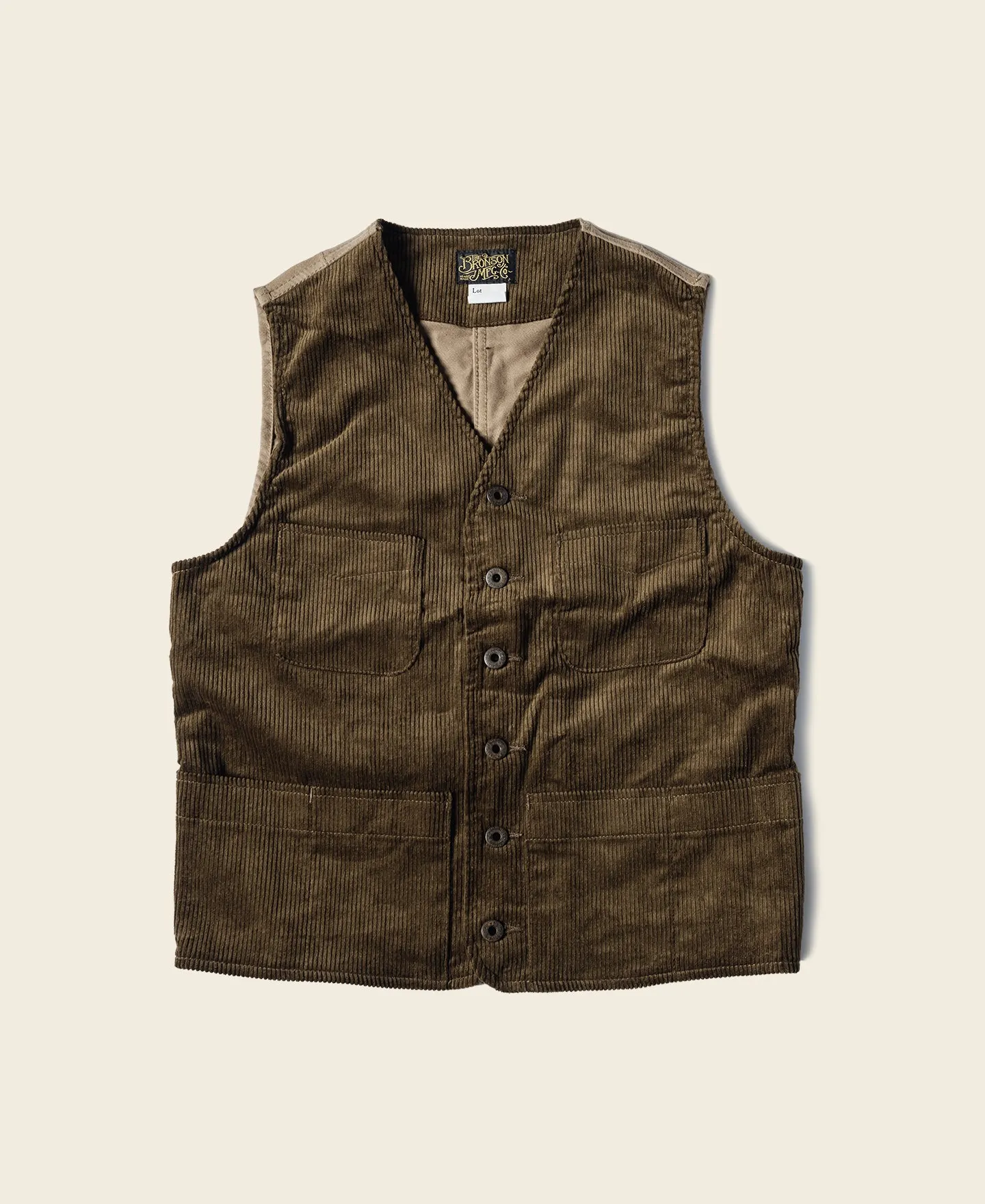 1930s Corduroy Hunting Vest - Light Brown