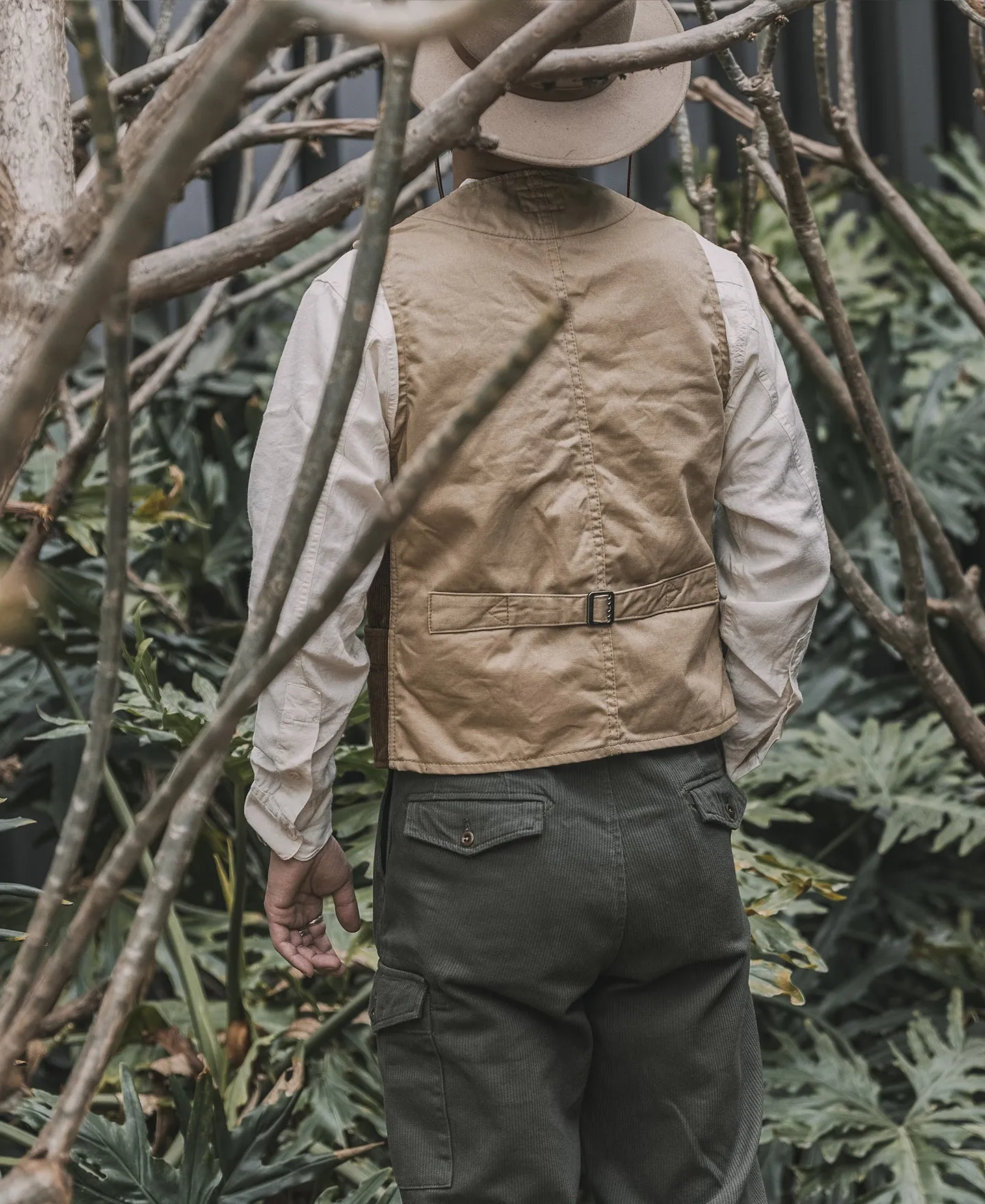 1930s Corduroy Hunting Vest - Light Brown