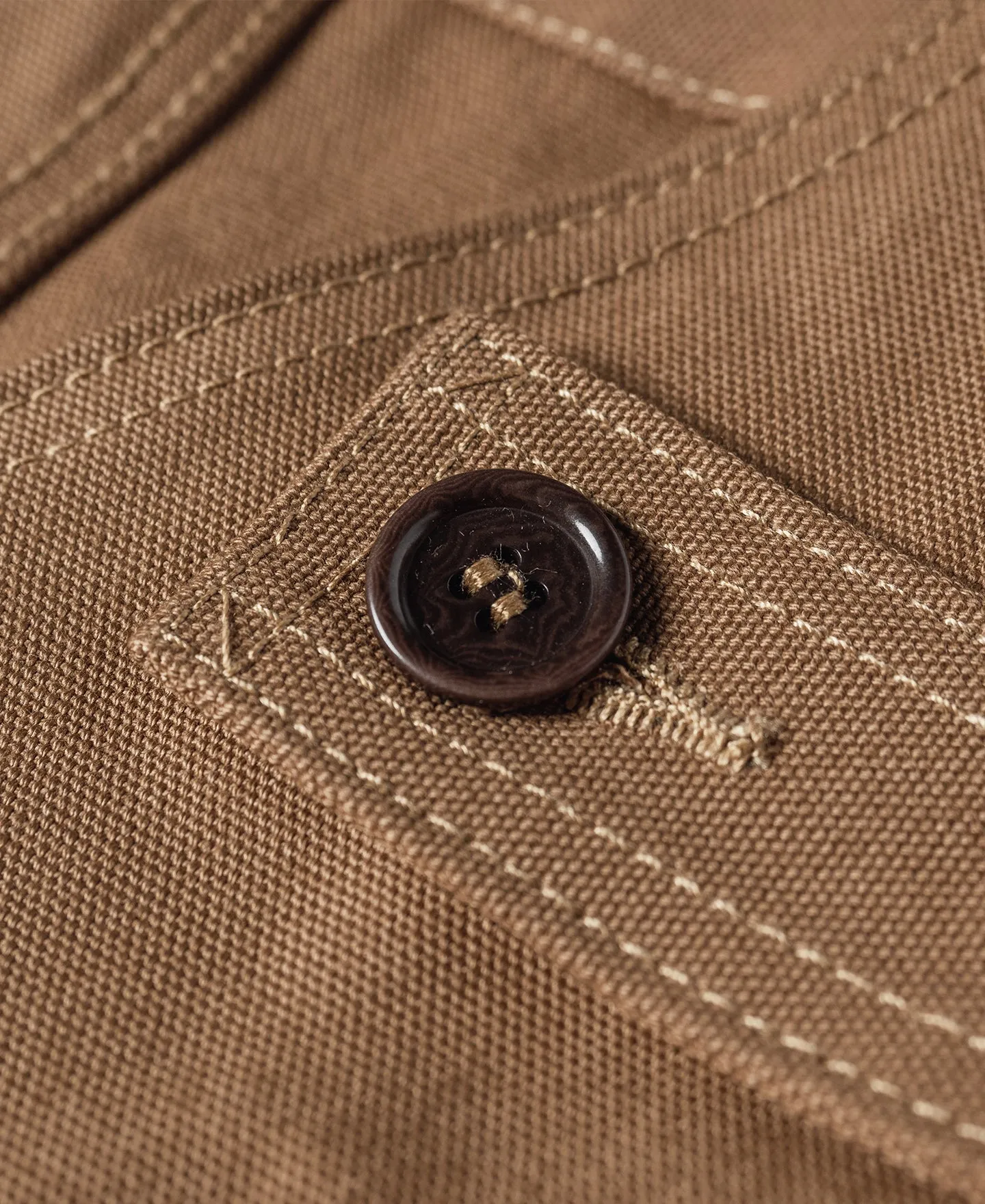 1930s Heavyweight Canvas Game Pocket Hunting Vest - Khaki