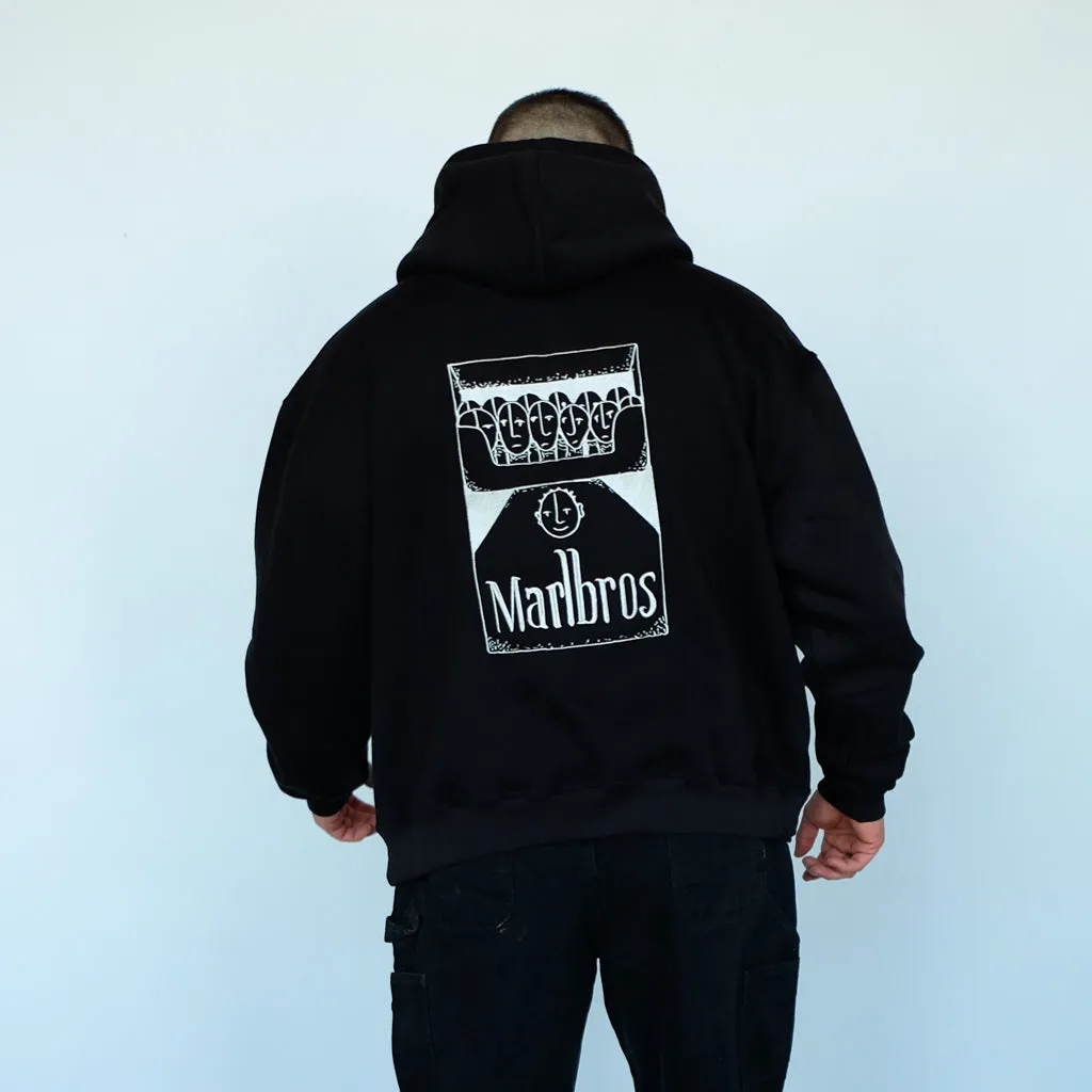 28 x MIA - 'Marlbros' Black Heavyweight Hoodie