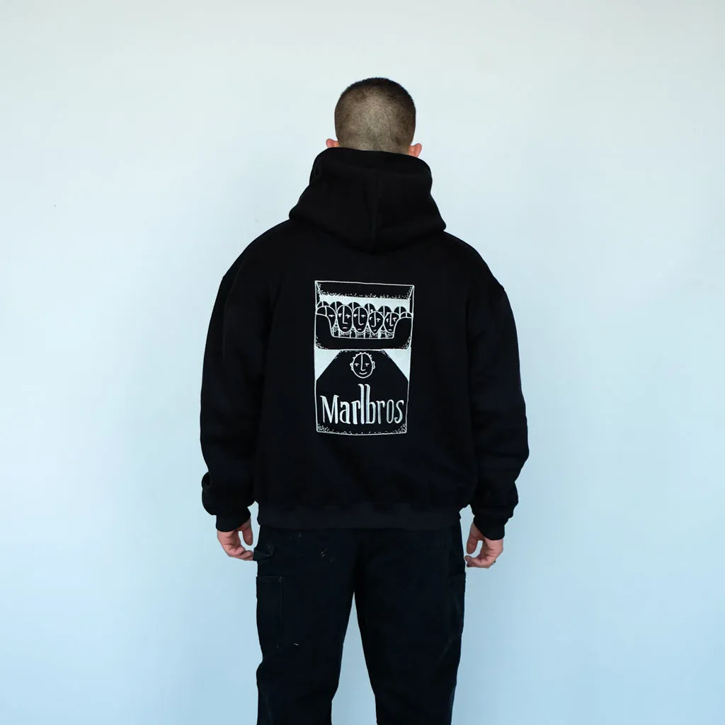 28 x MIA - 'Marlbros' Black Heavyweight Hoodie