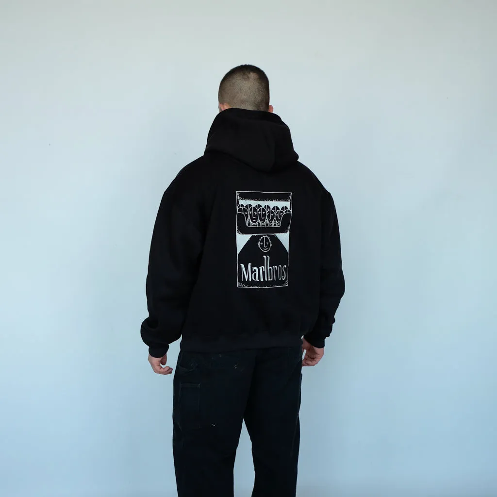 28 x MIA - 'Marlbros' Black Heavyweight Hoodie