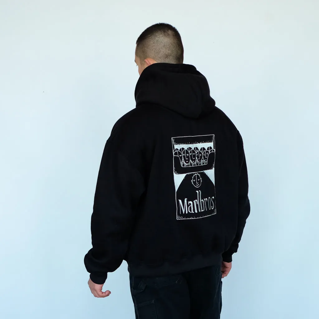 28 x MIA - 'Marlbros' Black Heavyweight Hoodie