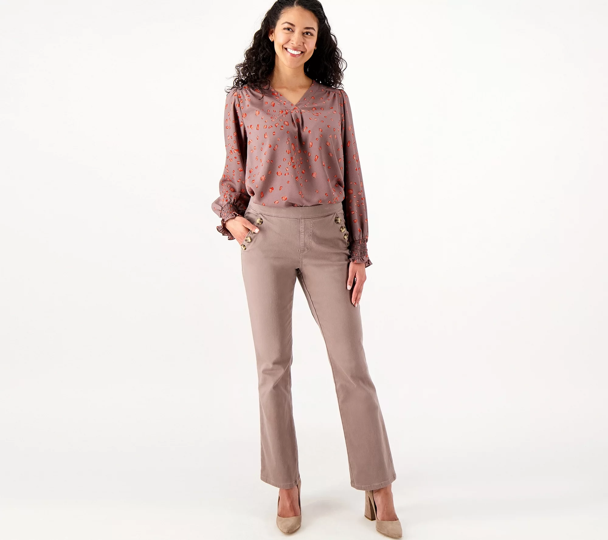 "As Is" Belle by Kim Gravel Regular TripleLuxe Twill Jeans