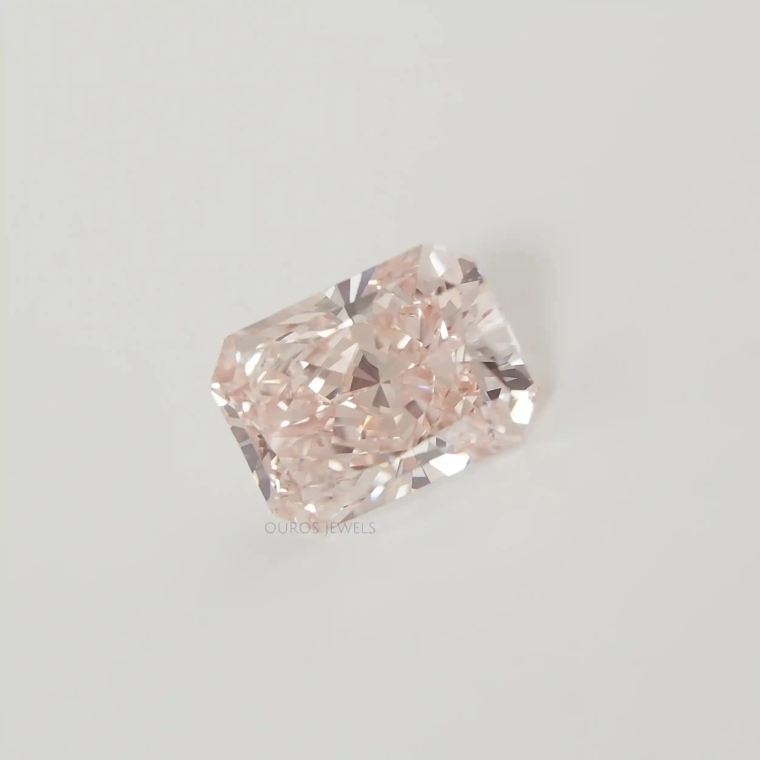 8.04 Carat Certified Radiant Cut Fancy Intense Pink Diamond