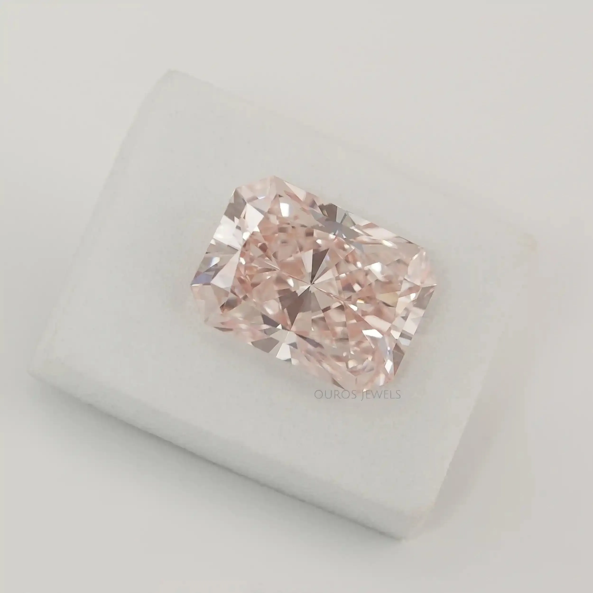 8.04 Carat Certified Radiant Cut Fancy Intense Pink Diamond