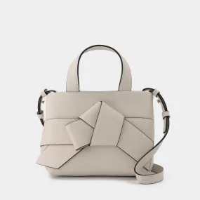 Acne Studios  Musebi Micro Tote Bag in White Leather