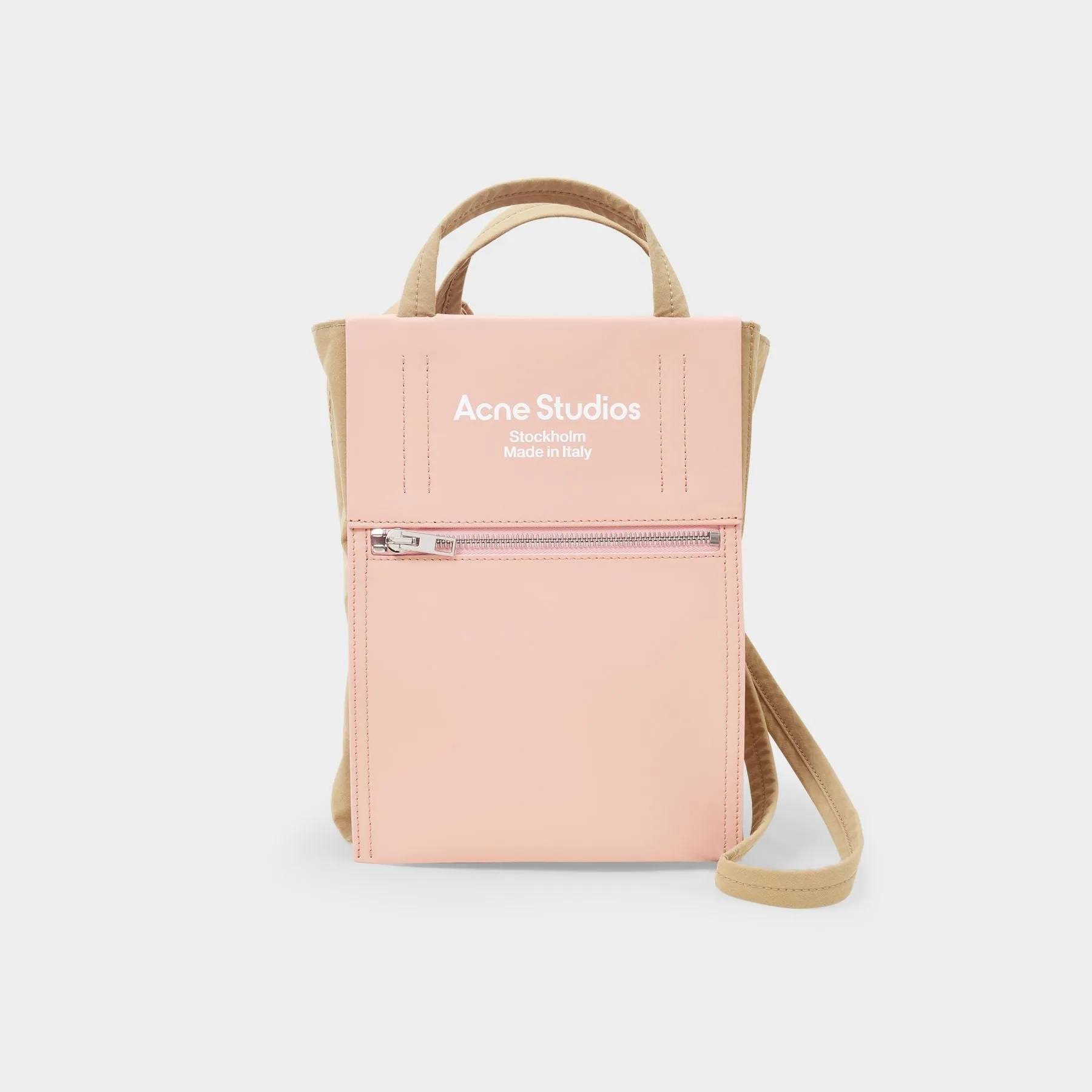 Acne Studios  Tote Bag - Acne Studios -  Brown/Pink - Leather