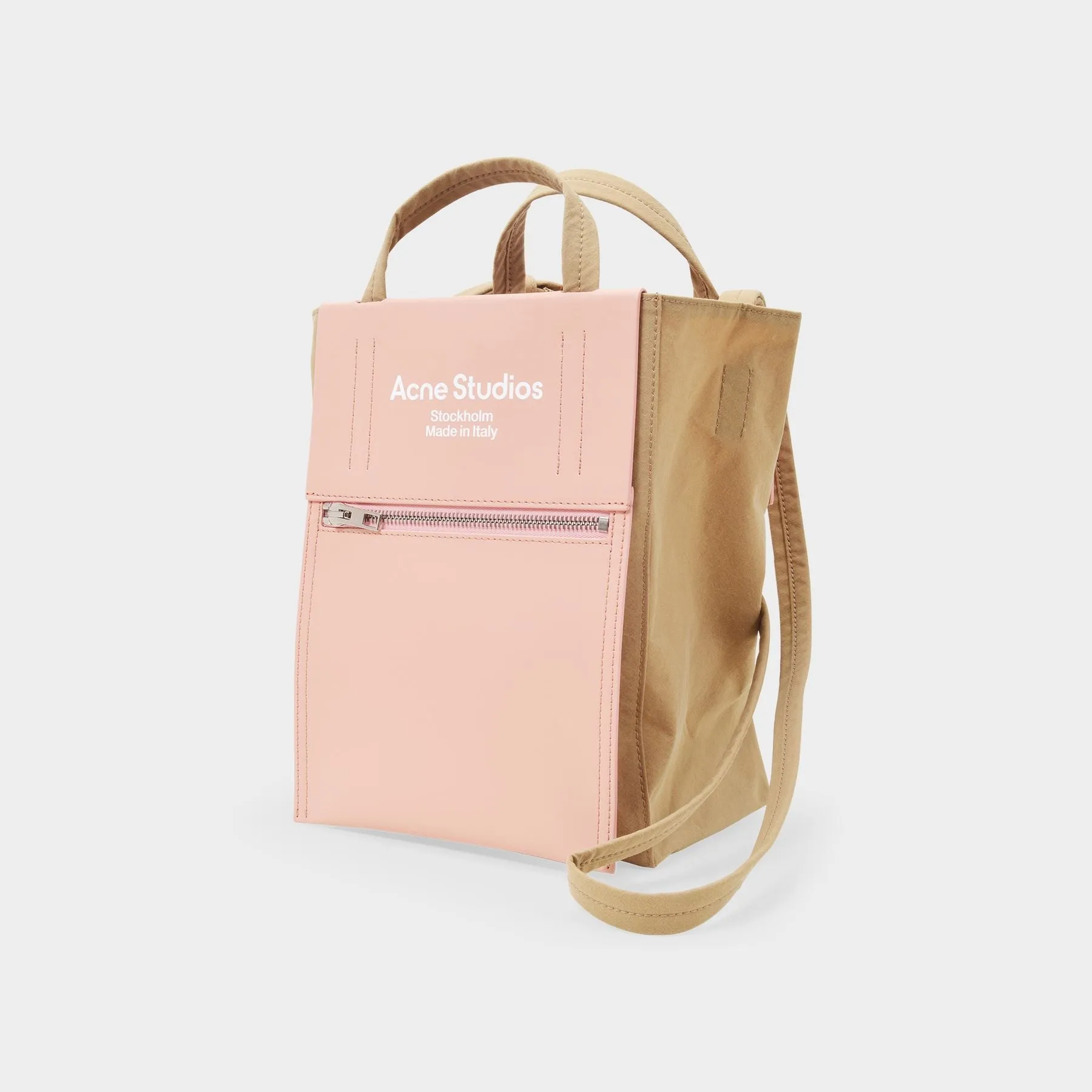 Acne Studios  Tote Bag - Acne Studios -  Brown/Pink - Leather