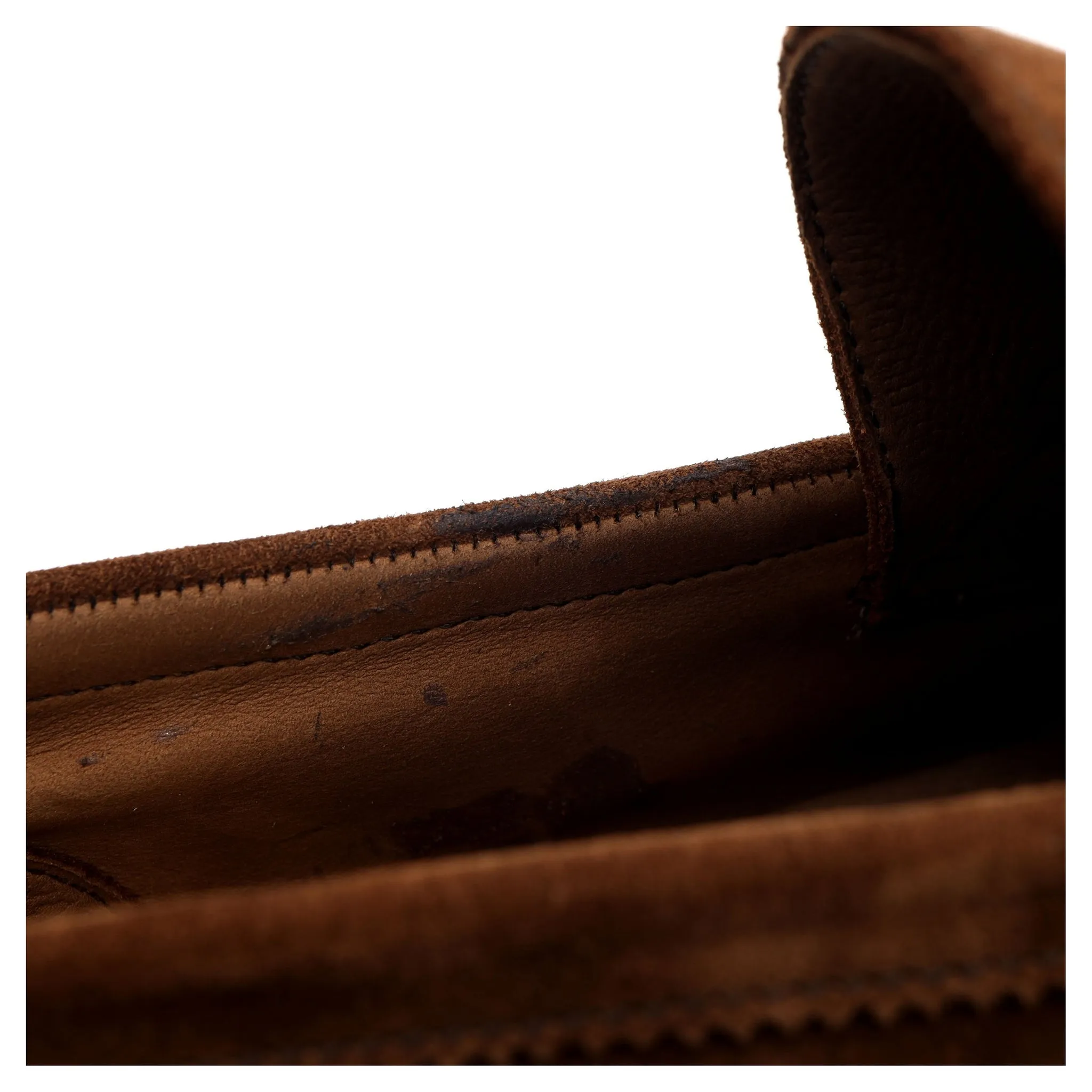 'Adam' Tan Brown Suede Loafers UK 10