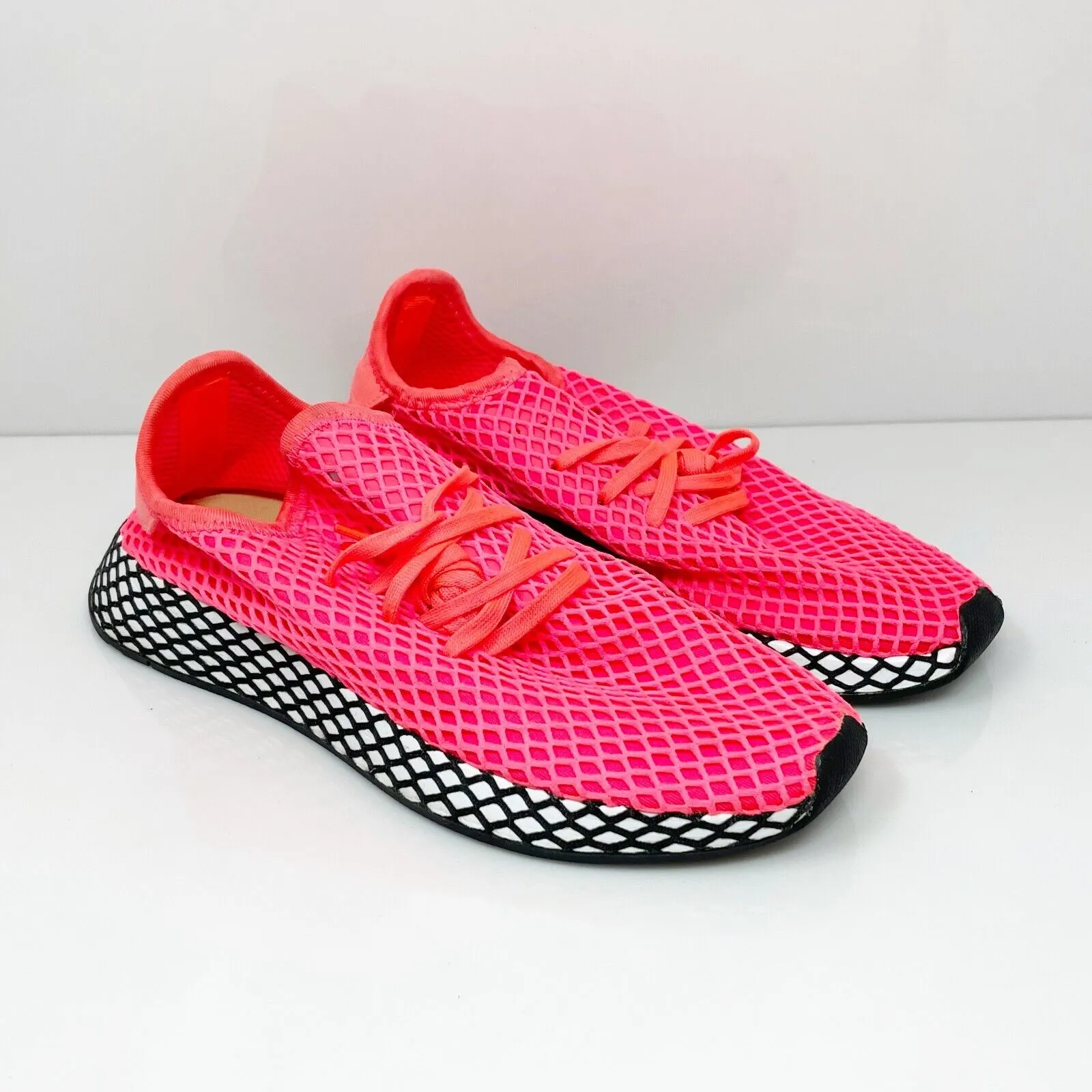 Adidas Mens Deerupt Runner B41769 Pink Running Shoes Sneakers Size 7