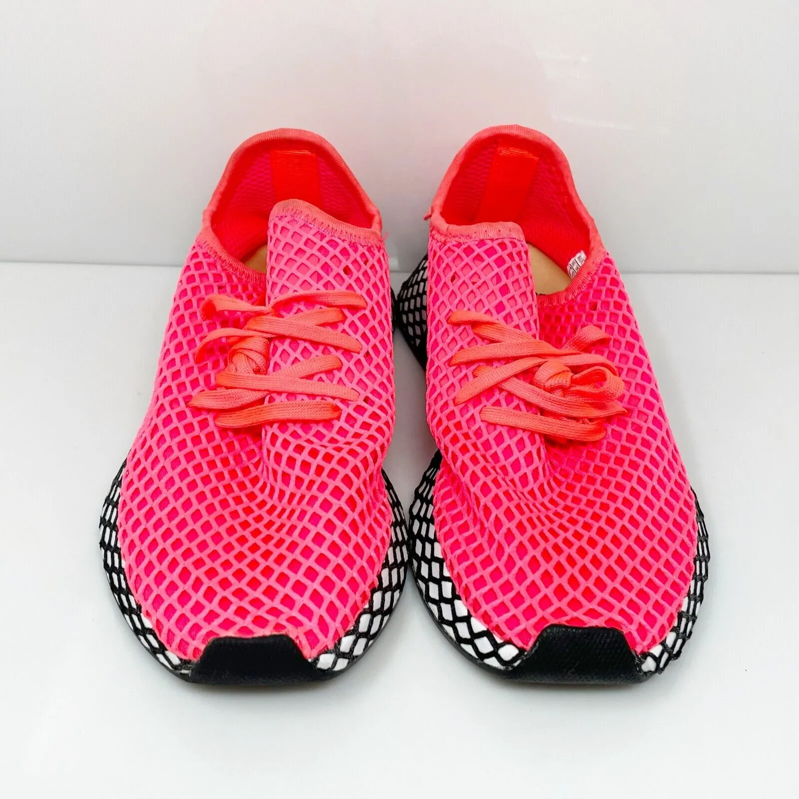 Adidas Mens Deerupt Runner B41769 Pink Running Shoes Sneakers Size 7