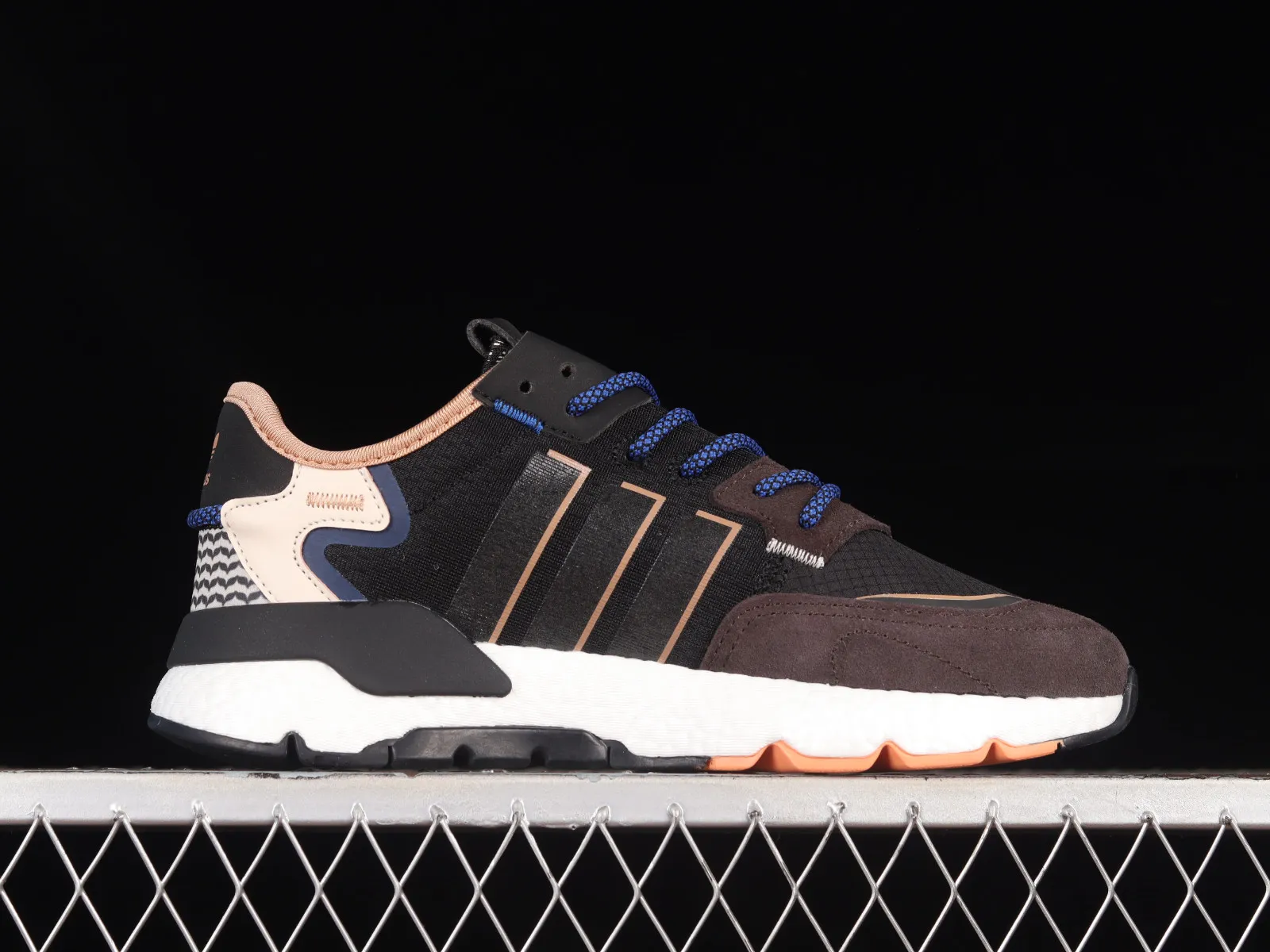 Adidas Nite Jogger Boost Brown Dark Blue Core Black IE1922