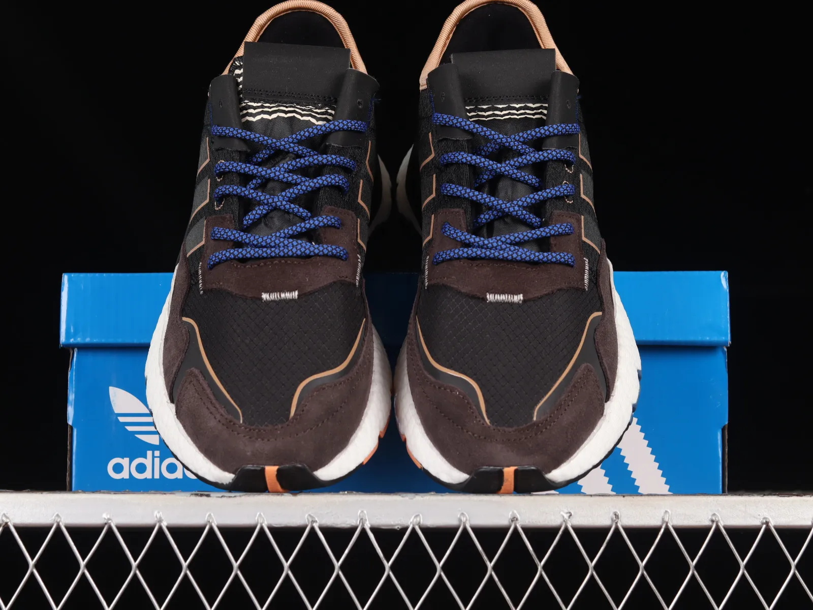 Adidas Nite Jogger Boost Brown Dark Blue Core Black IE1922