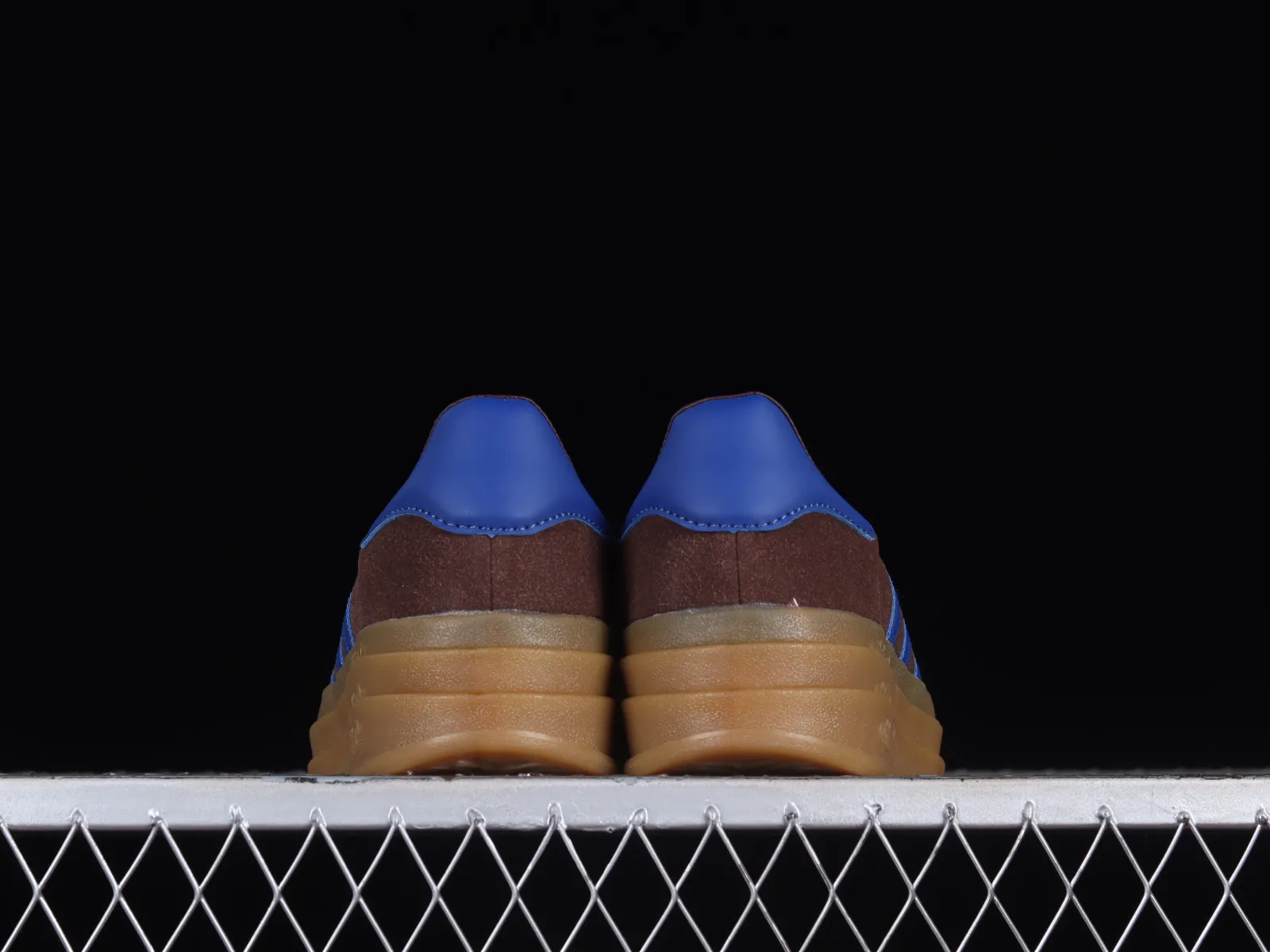 Adidas Originals Gazelle Bold Dark Brown Blue Gold IG9970