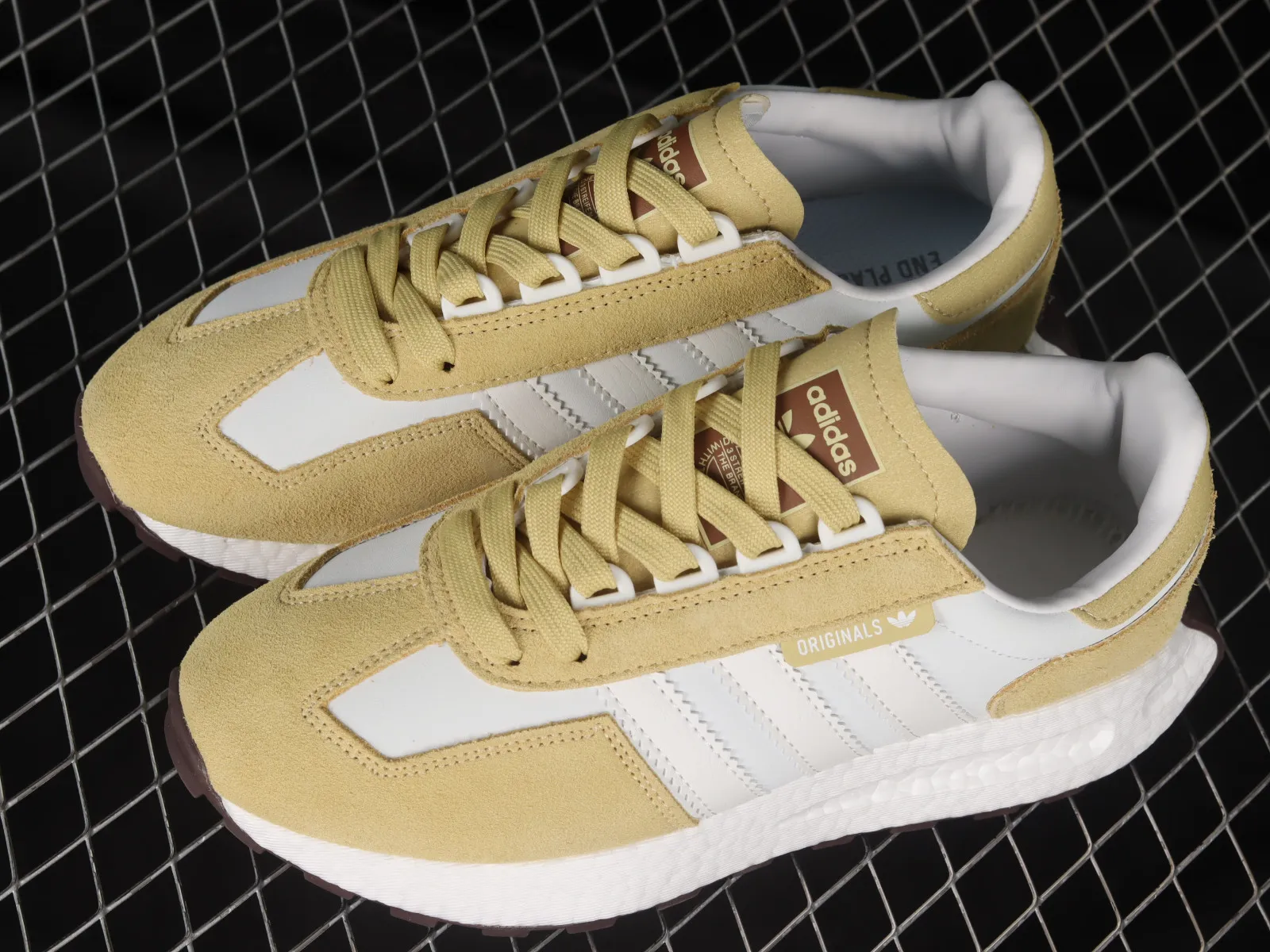 Adidas Retropy E5 Cloud White Yellow Brown GY9919