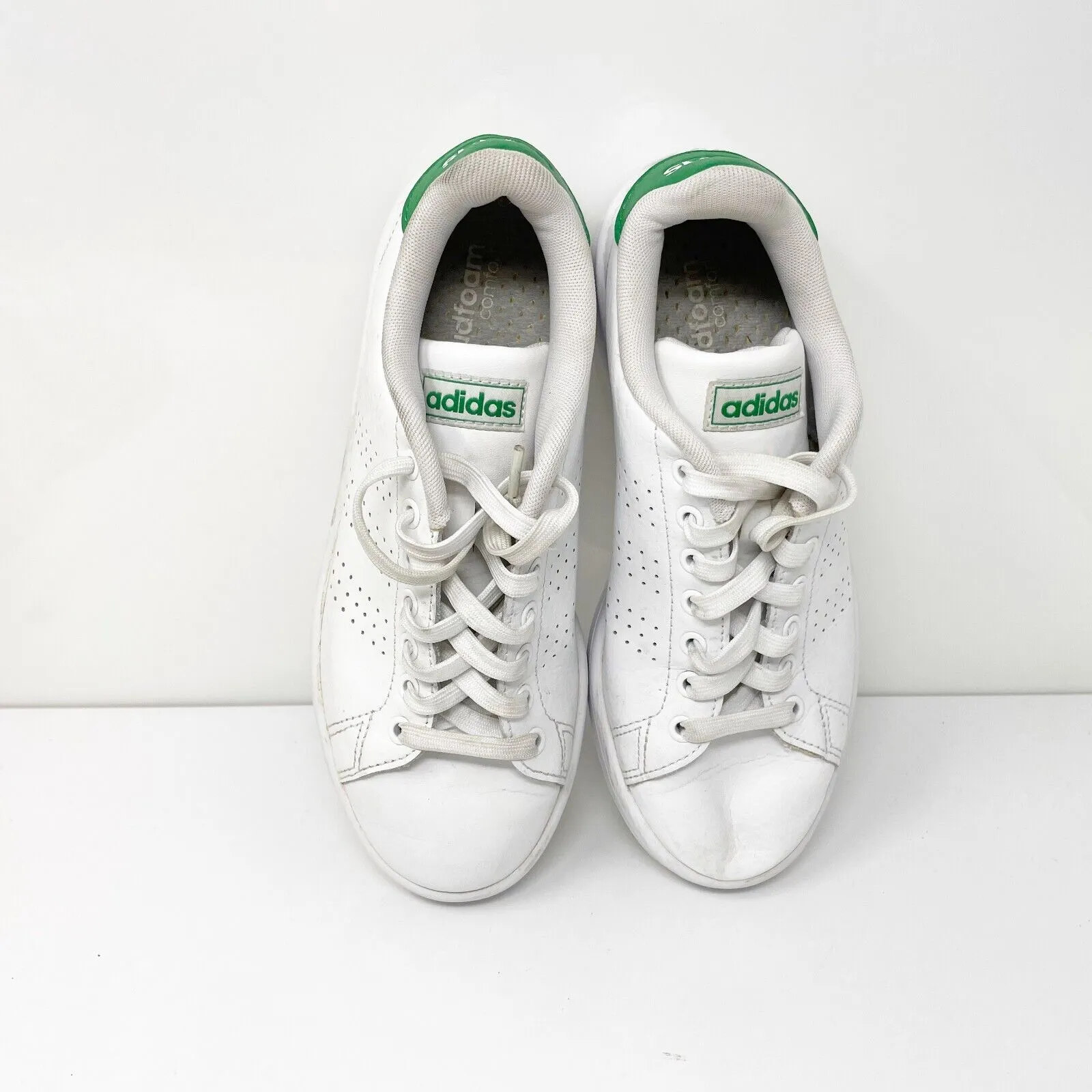 Adidas Womens Advantage FW7872 White Casual Shoes Sneakers Size 6