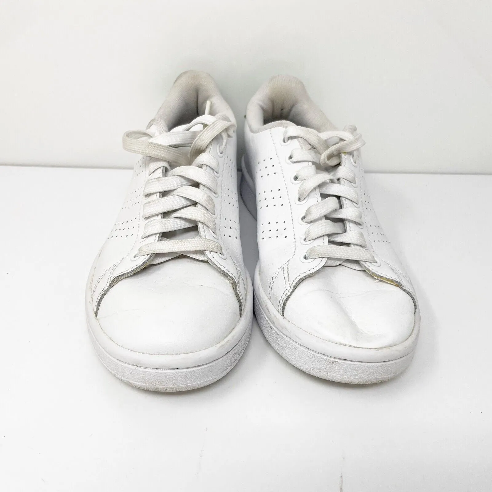 Adidas Womens Advantage FW7872 White Casual Shoes Sneakers Size 6