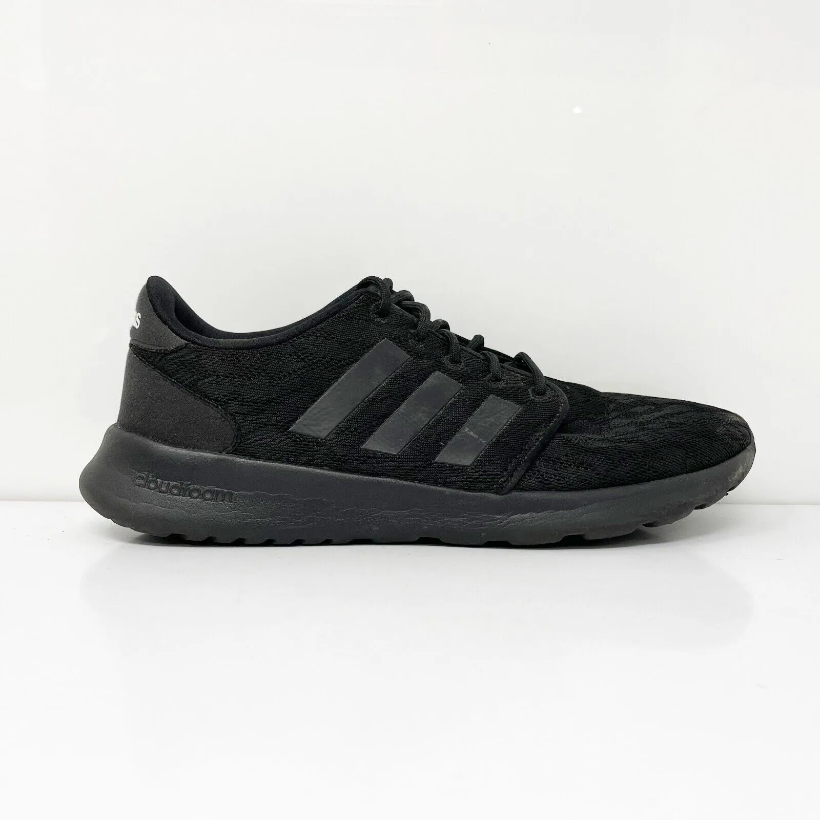 Adidas Womens Cloudfoam QT Racer B28139 Black Running Shoes Sneakers Size 8