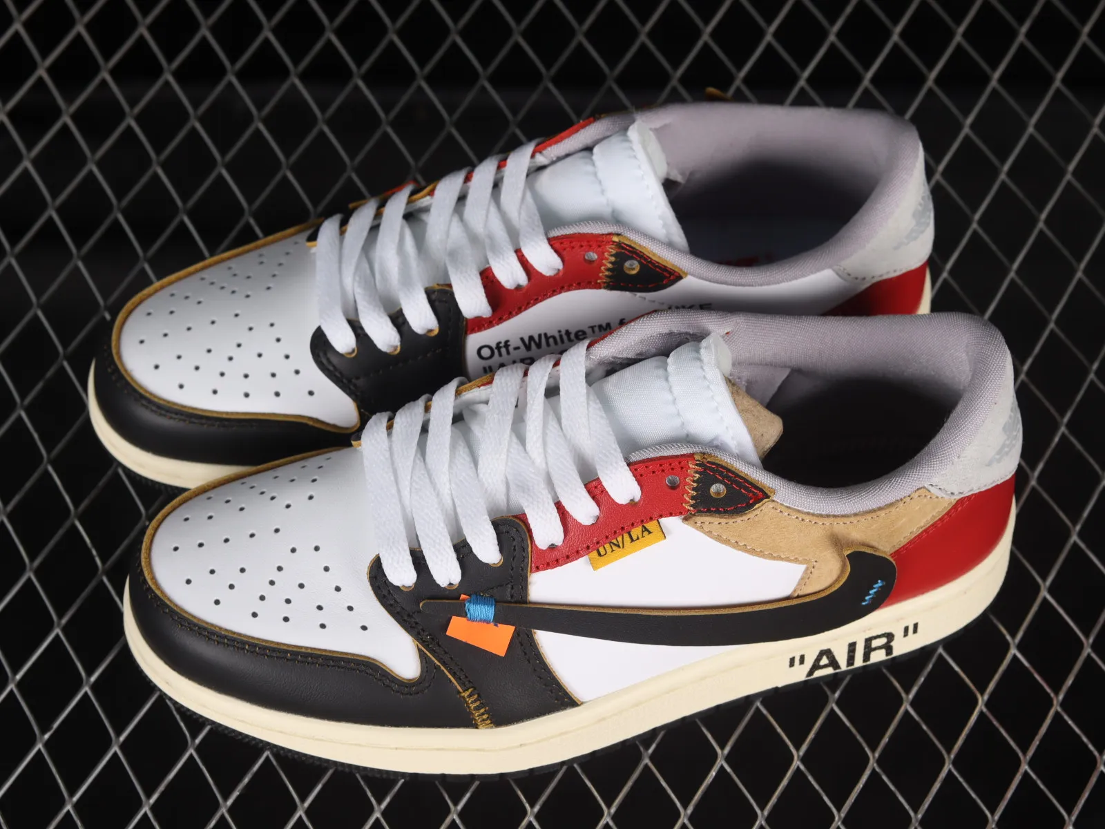 Air Jordan 1 Low Red Light Brown Black White CZ0790-107