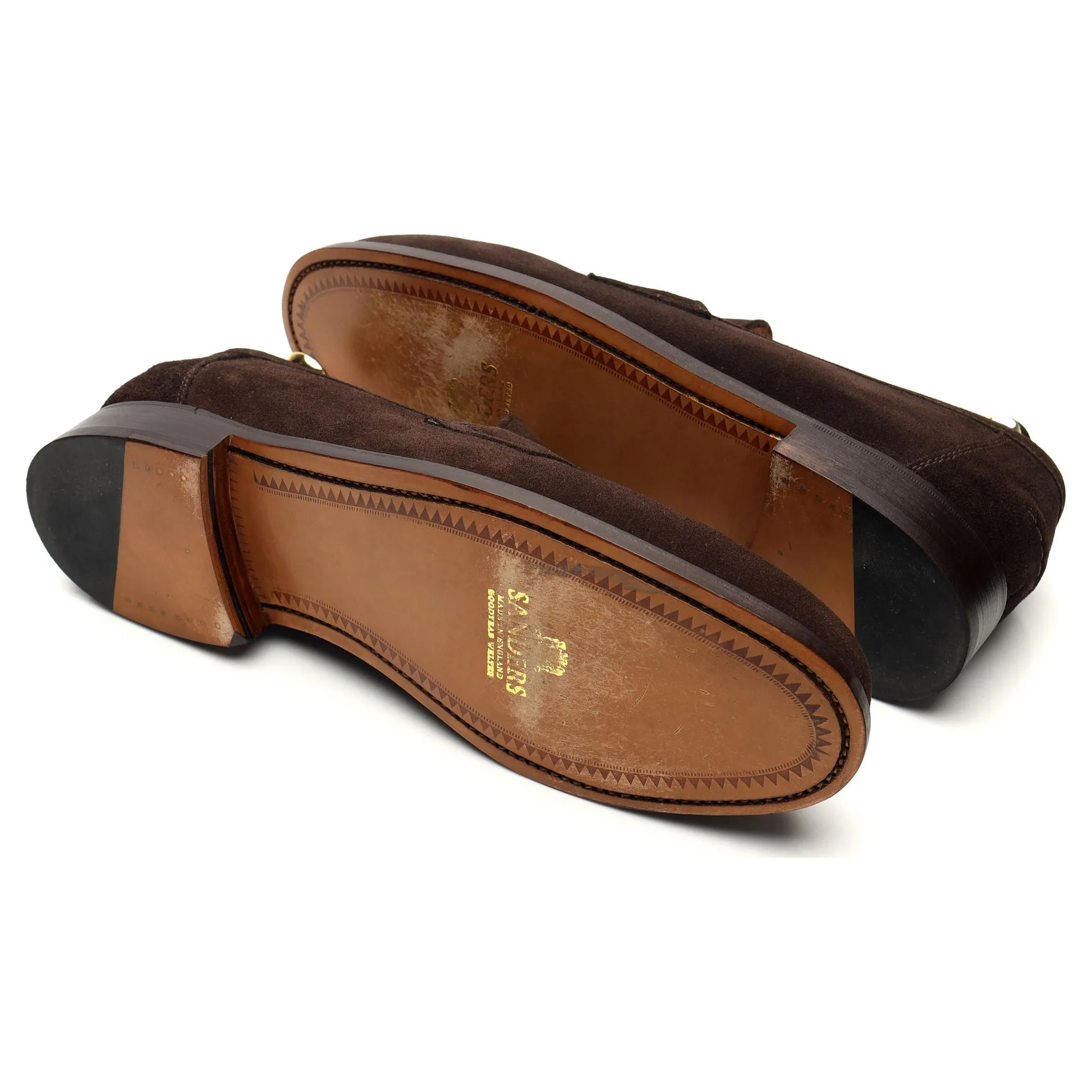 'Aldwych' Dark Brown Suede Loafers UK 10 F