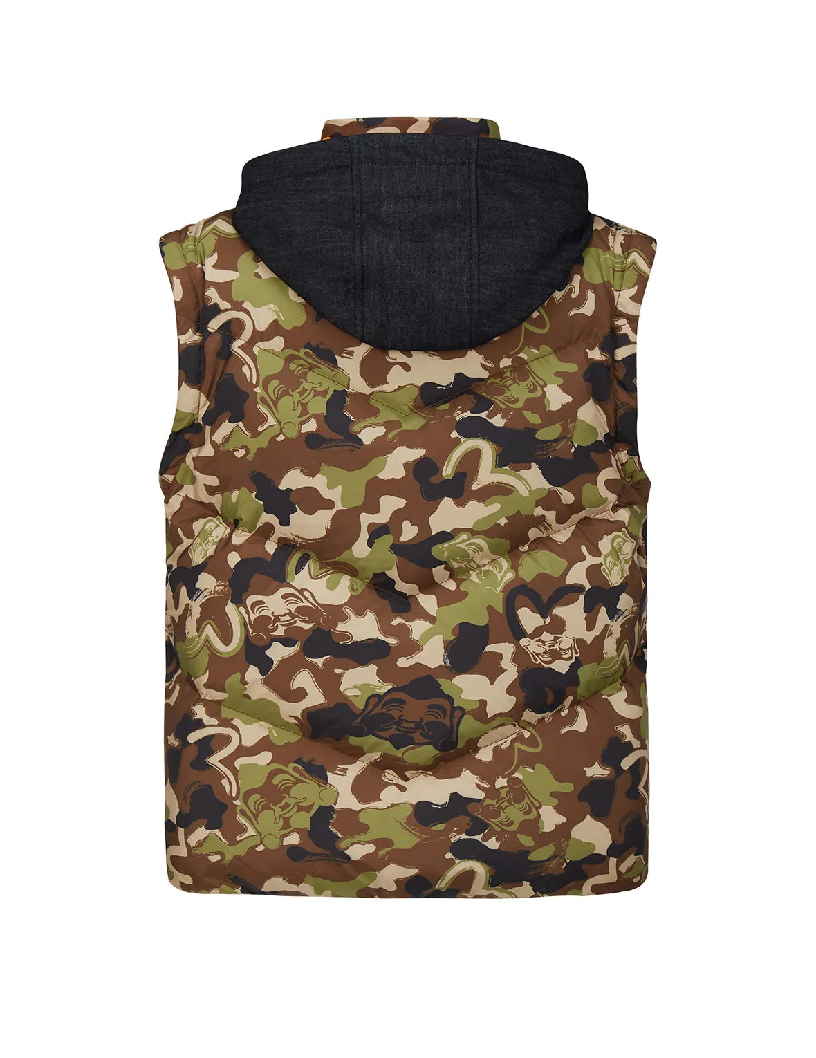 Allover Godhead Camouflage Print Down Jacket