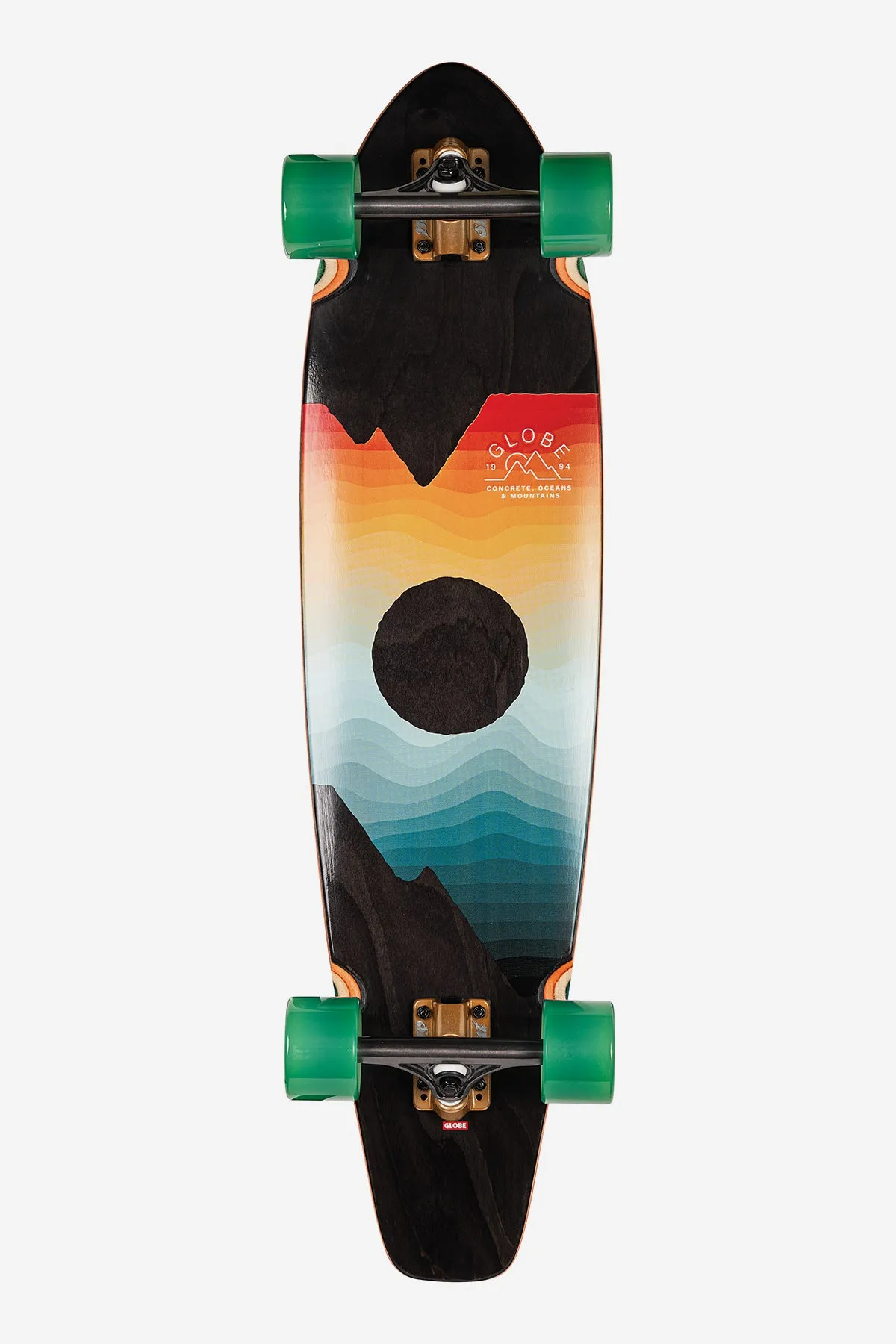 Arcadia - Black Maple/Chromeset - 35.875 Longboard