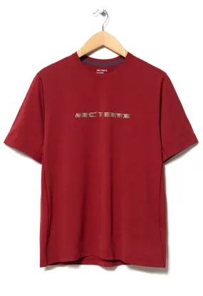 Arc'teryx Cormac Arc' Word Men's T-Shirt - Bordeaux