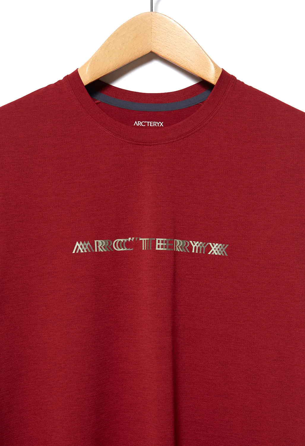 Arc'teryx Cormac Arc' Word Men's T-Shirt - Bordeaux