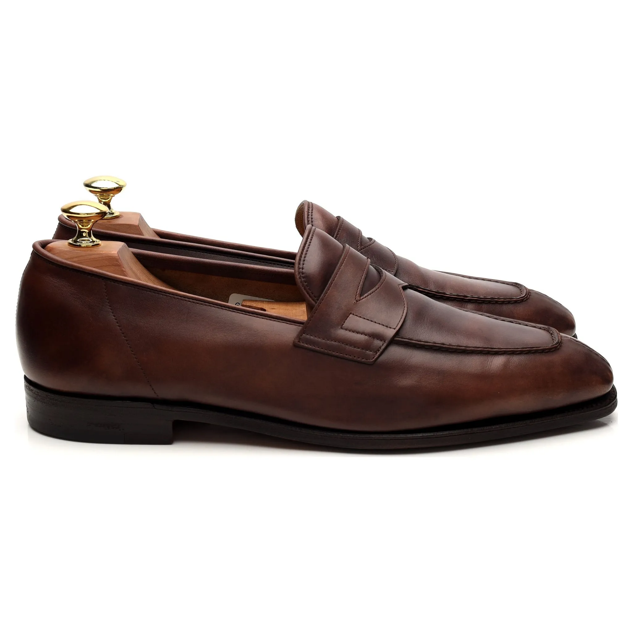 'Ashley' Brown Museum Leather Loafers UK 8.5 E