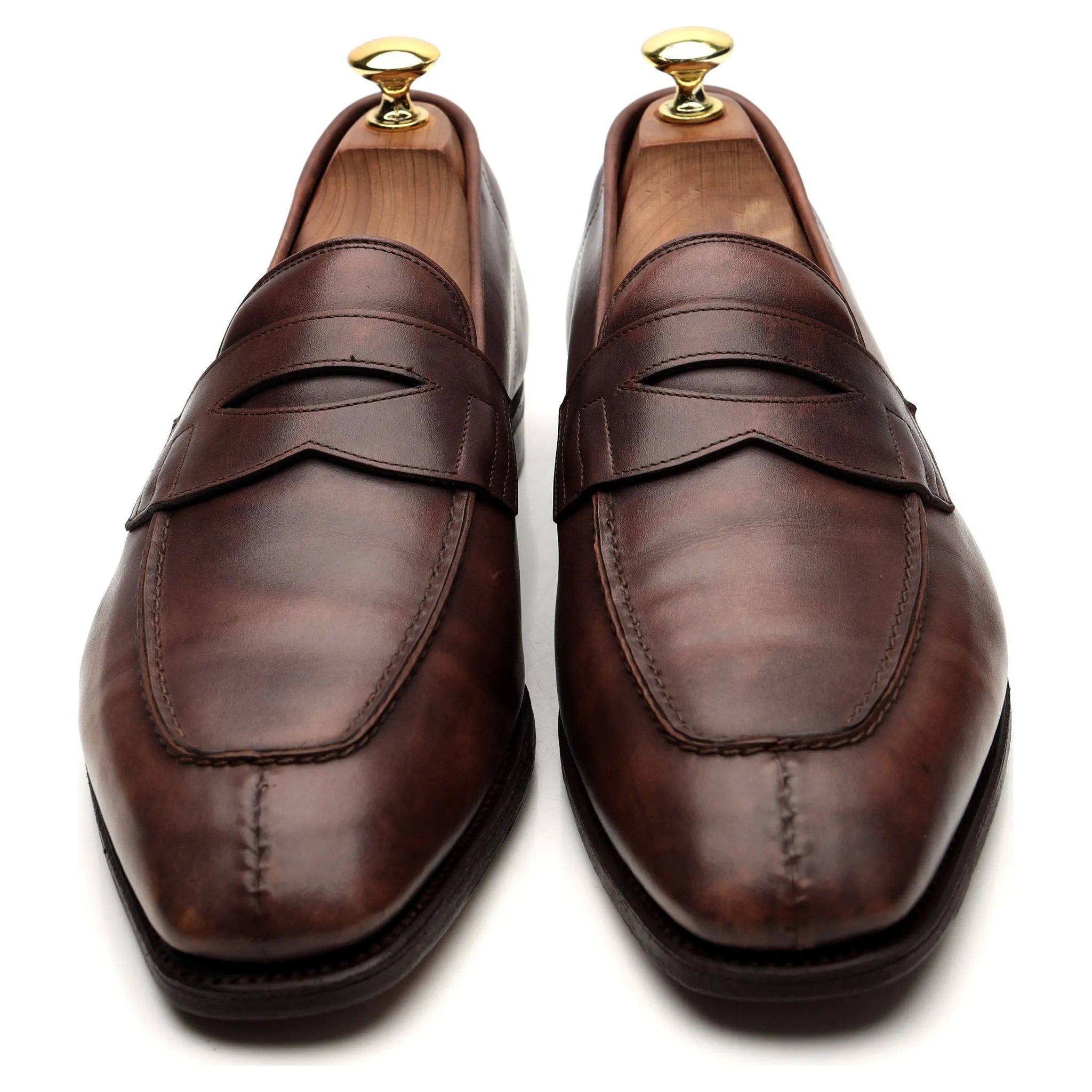 'Ashley' Brown Museum Leather Loafers UK 8.5 E