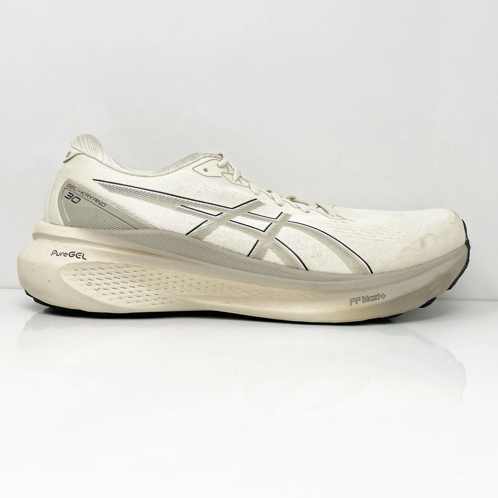 Asics Mens Gel Kayano 30 1011B548 White Running Shoes Sneakers Size 11.5