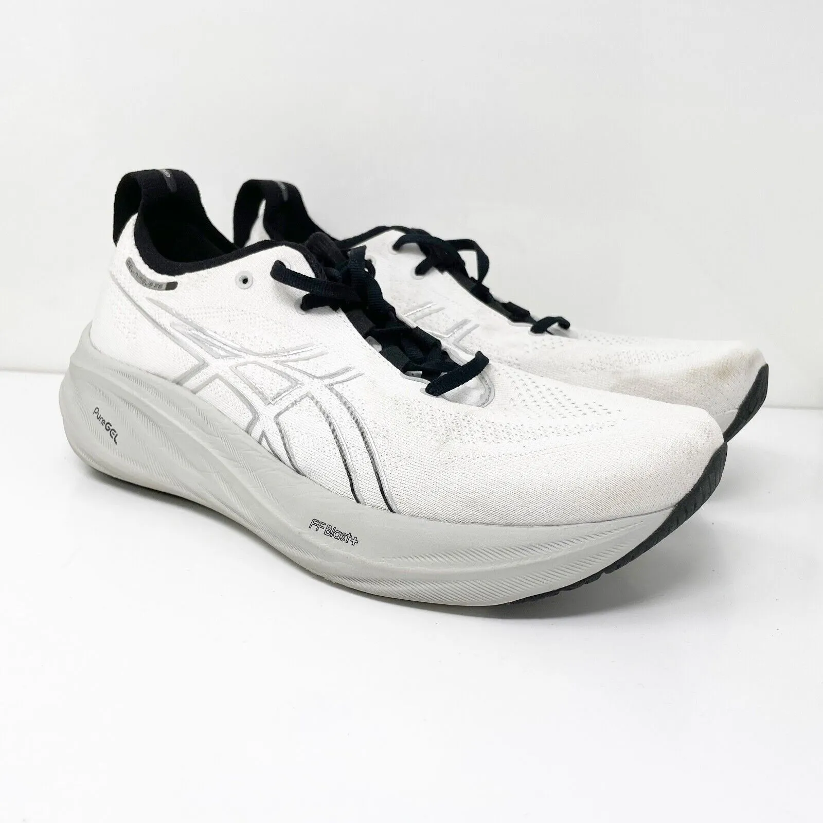 Asics Mens Gel Nimbus 26 1011B893 White Running Shoes Sneakers Size 11