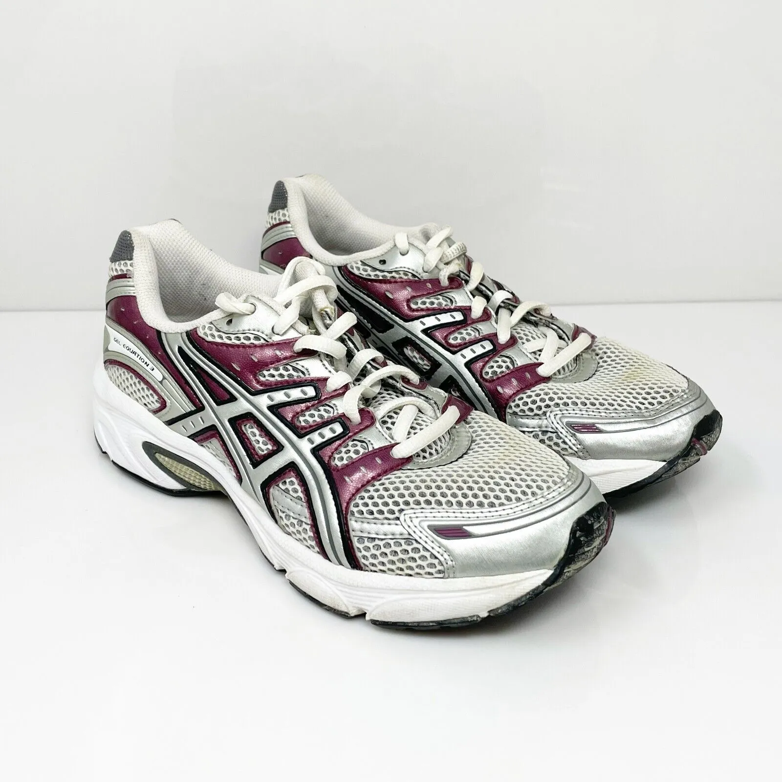 Asics Womens Gel Equation 3 T9E6N Gray Running Shoes Sneakers Size 7.5