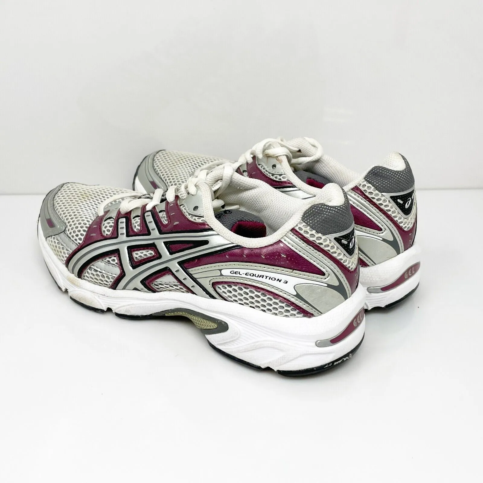 Asics Womens Gel Equation 3 T9E6N Gray Running Shoes Sneakers Size 7.5