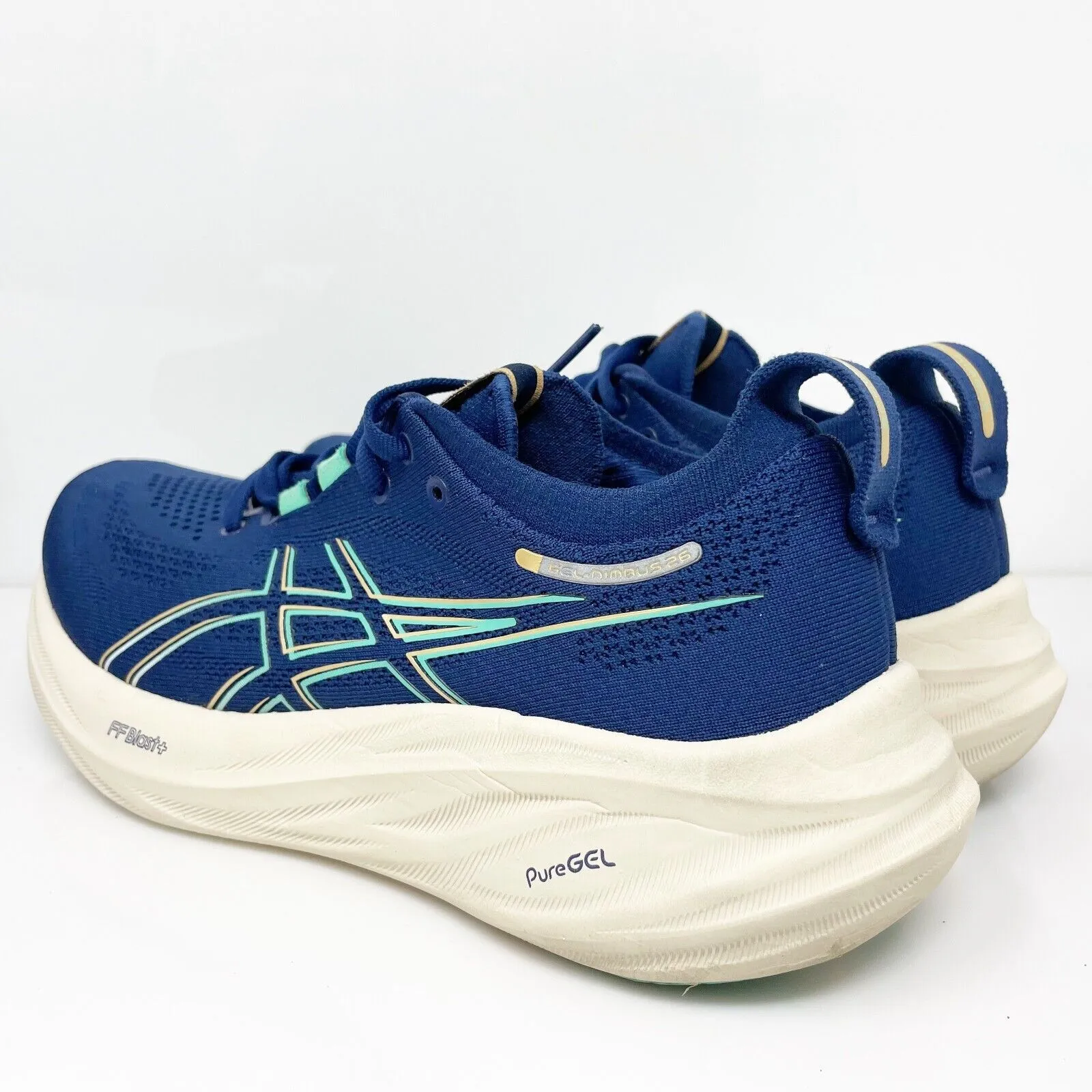 Asics Womens Gel Nimbus 26 1012B601 Blue Running Shoes Sneakers Size 8