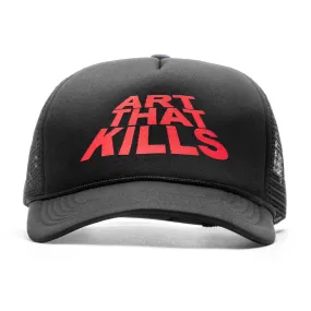 ATK Stack Logo Trucker - Black