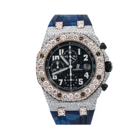 Audemars Piguet Royal Oak Offshore Chronograph 26170ST 42MM Black Dial With 23.50 CT Diamonds