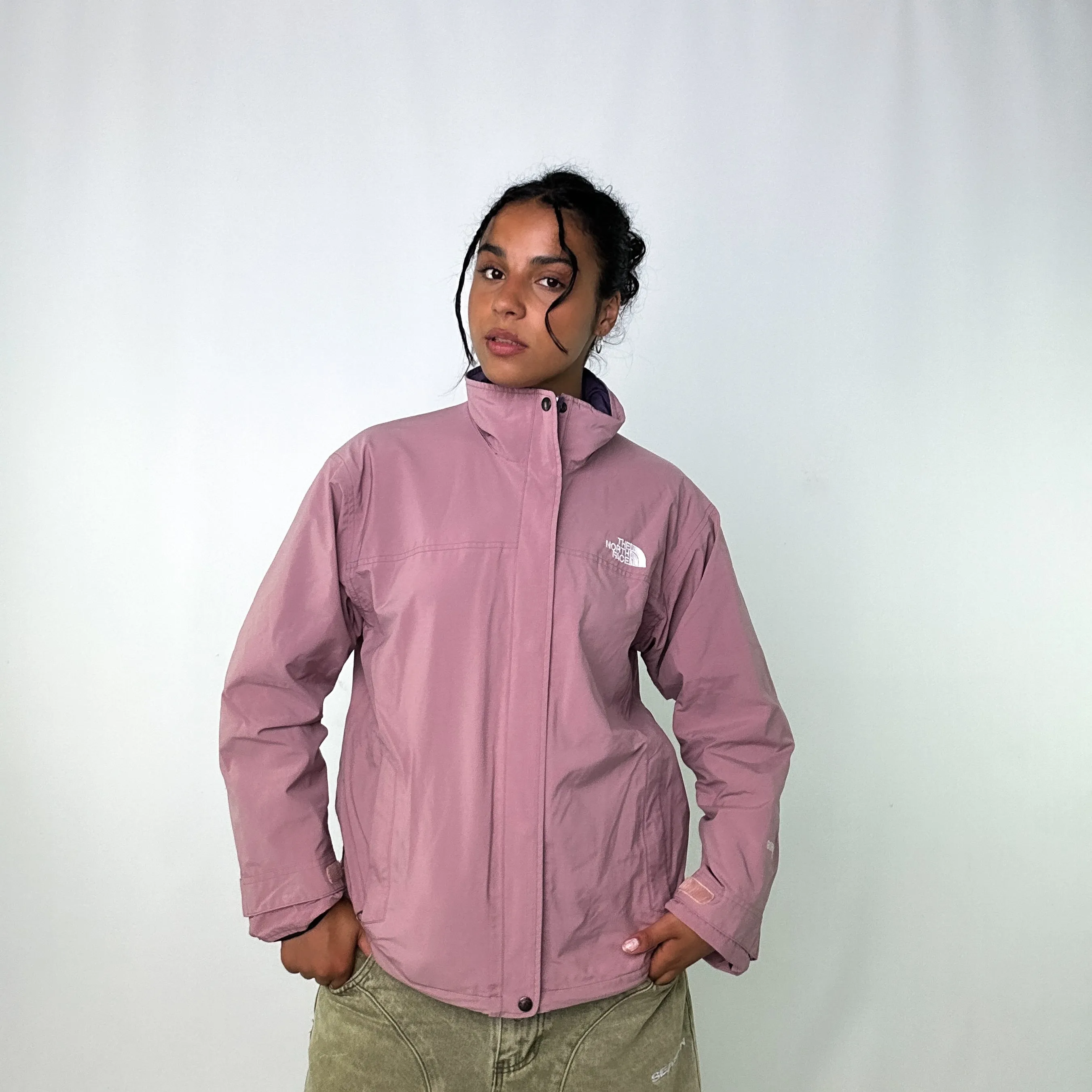 Baby Pink 90s The North Face Light Rain Jacket (S)