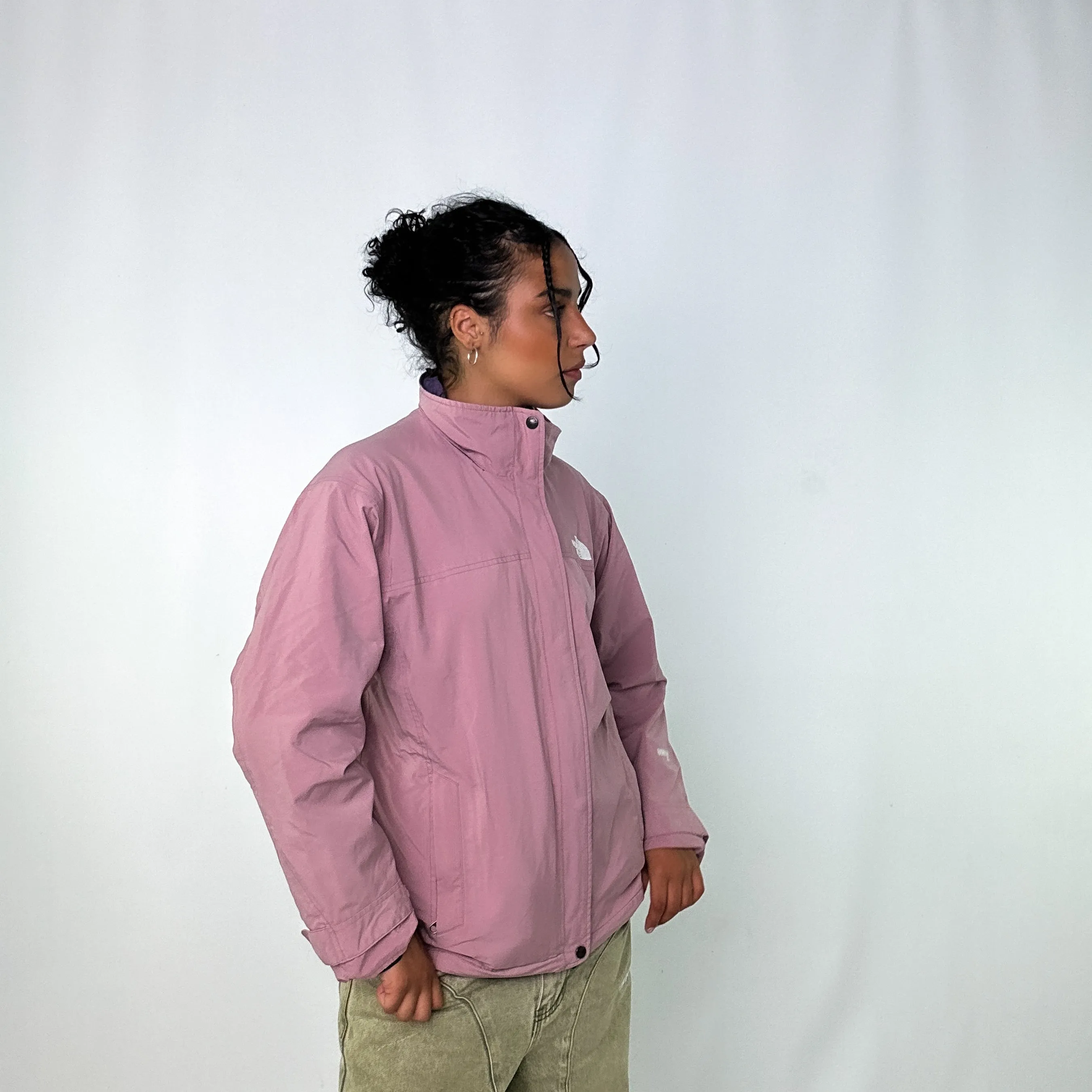 Baby Pink 90s The North Face Light Rain Jacket (S)