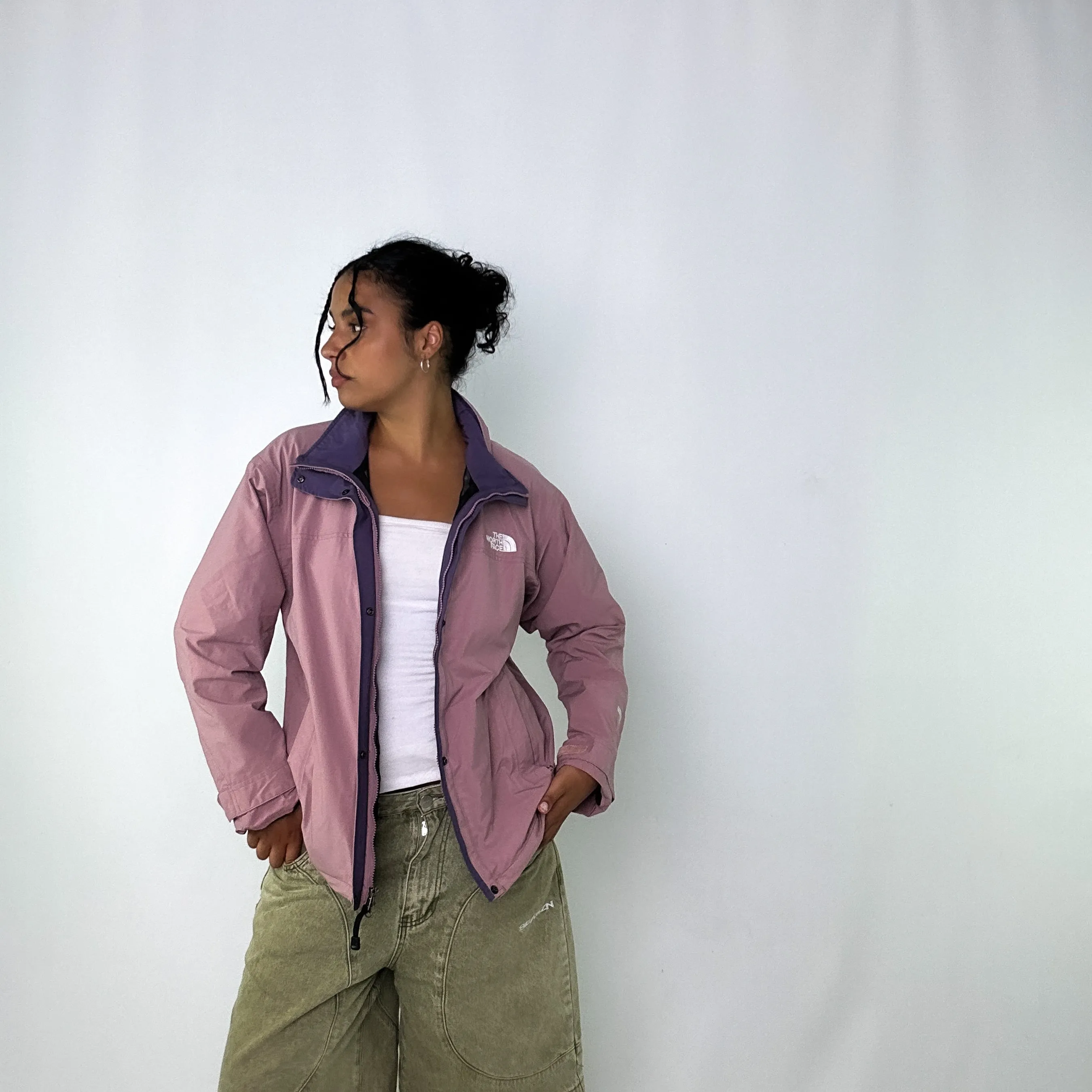 Baby Pink 90s The North Face Light Rain Jacket (S)