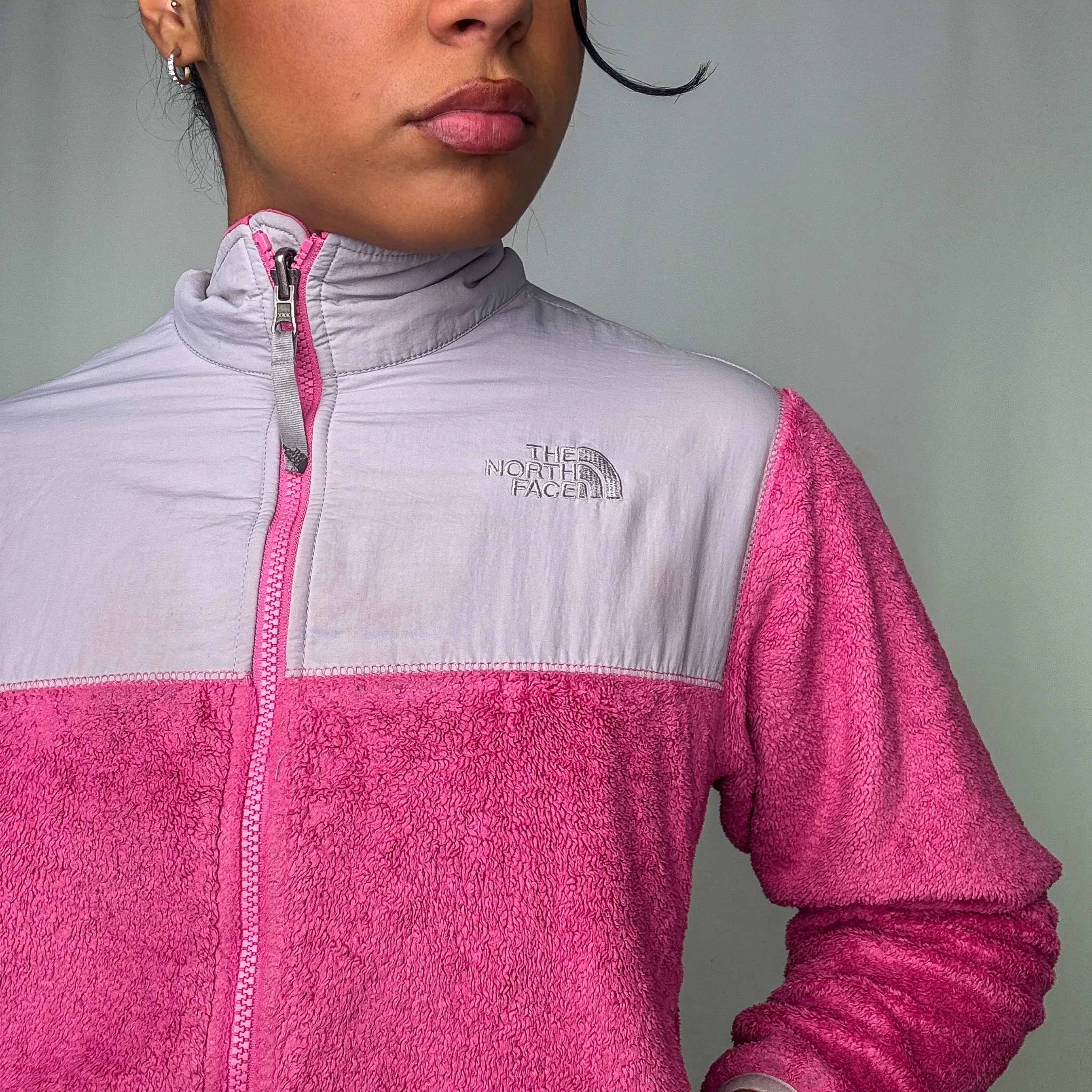 Baby Pink y2ks The North Face Fleece (S)