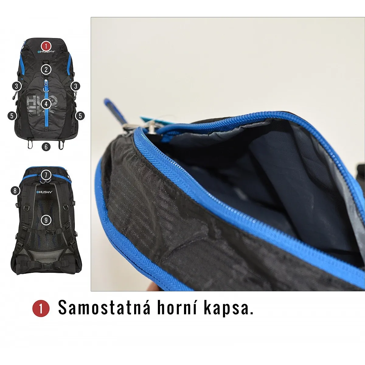 backpack Husky Salmon 30 - Black